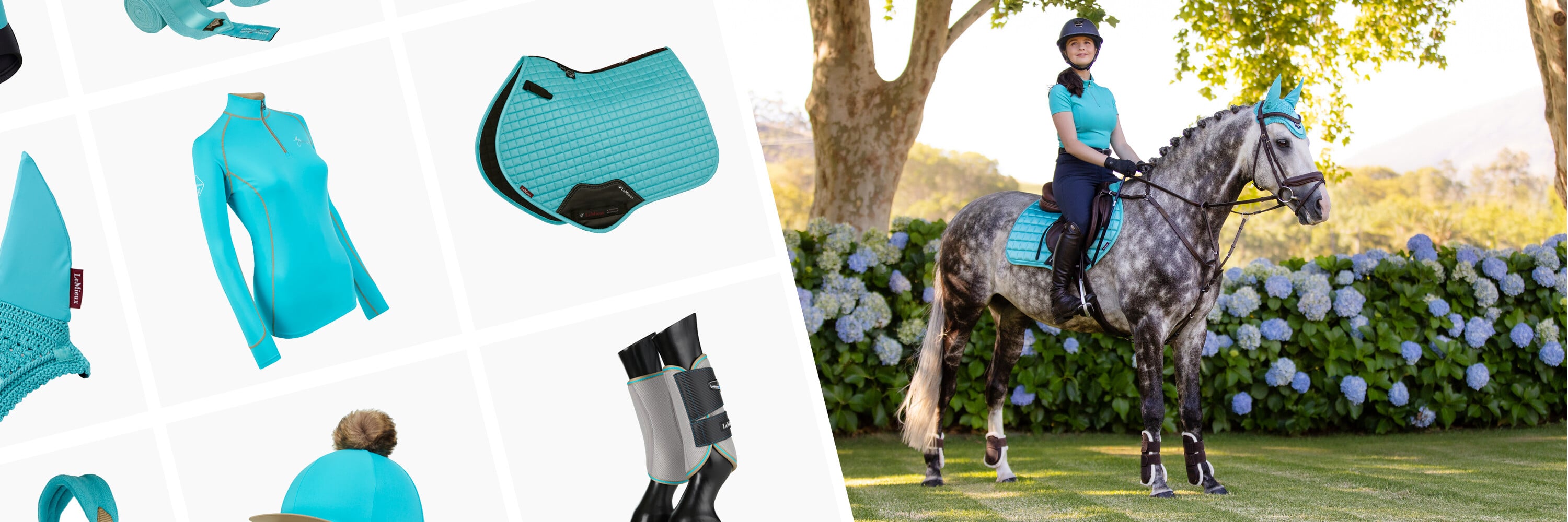 Shop Azure Saddle Pads for Your Riding Needs LeMieux