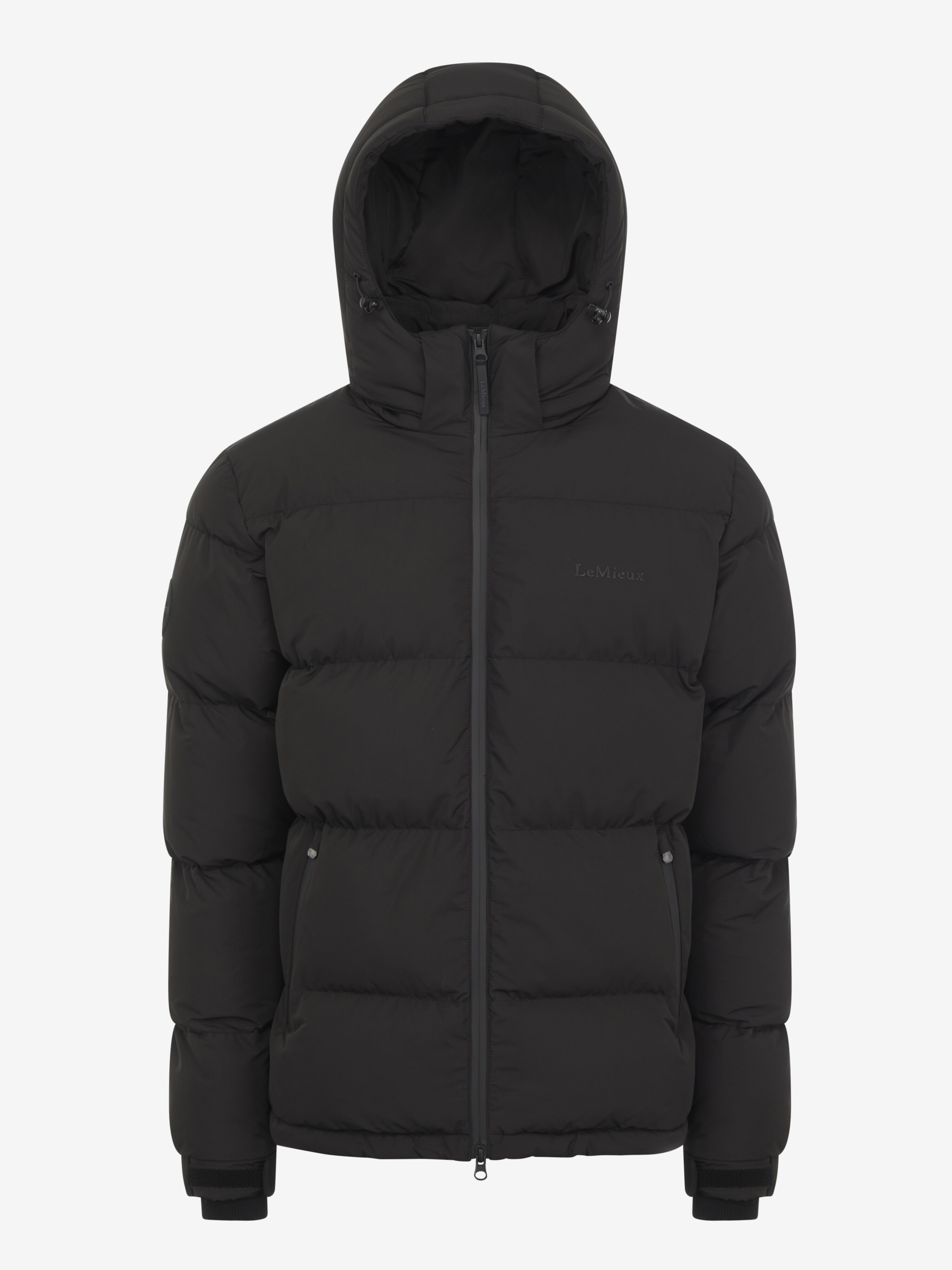 Elite Young Rider Boys Puffer Jacket Black Clothing