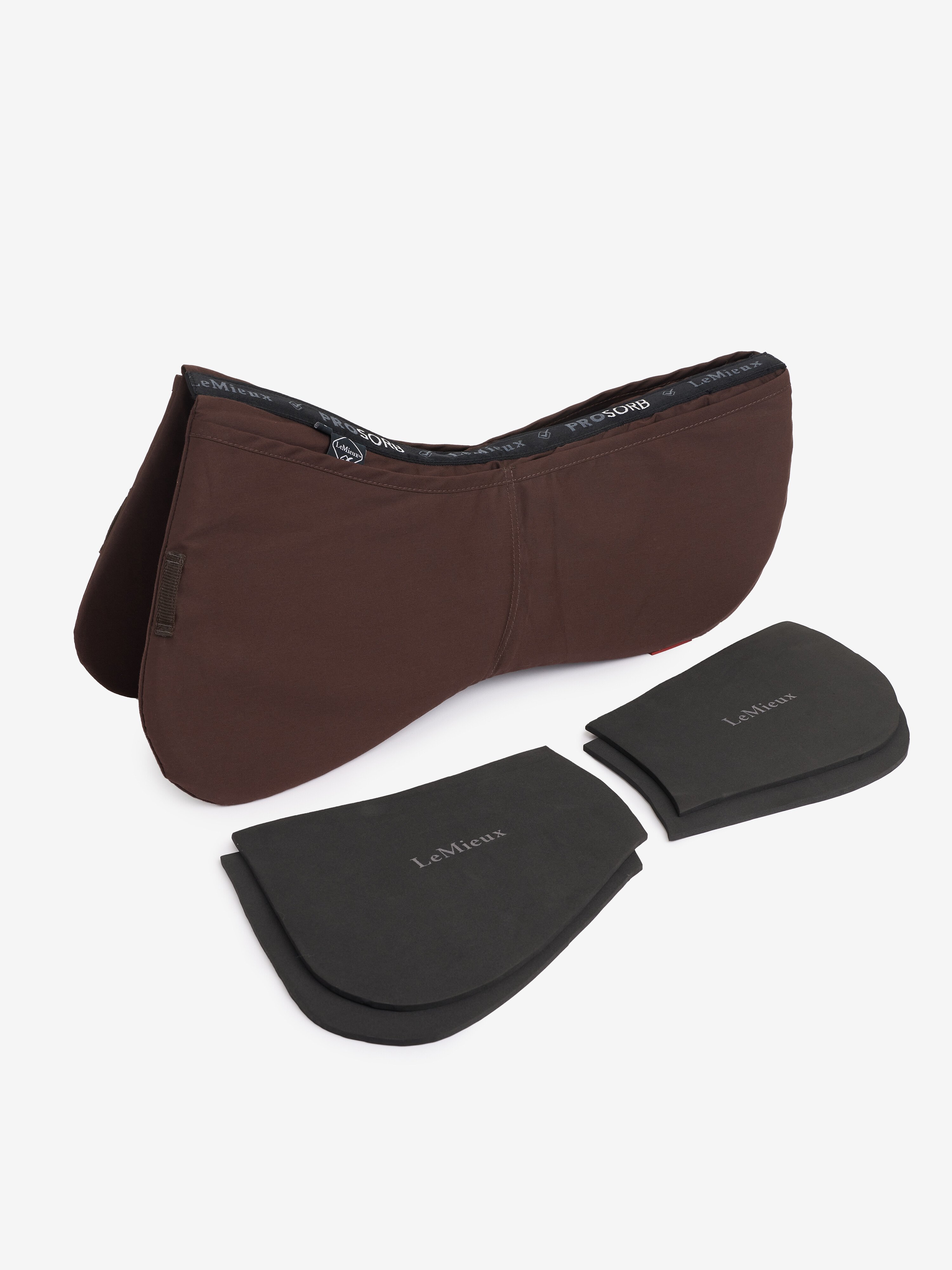 ProSorb Plain 2 Pocket Half Pad Black Saddle Pads ProSorb Plain 2 Pocket Half Pad Black Saddle Pads