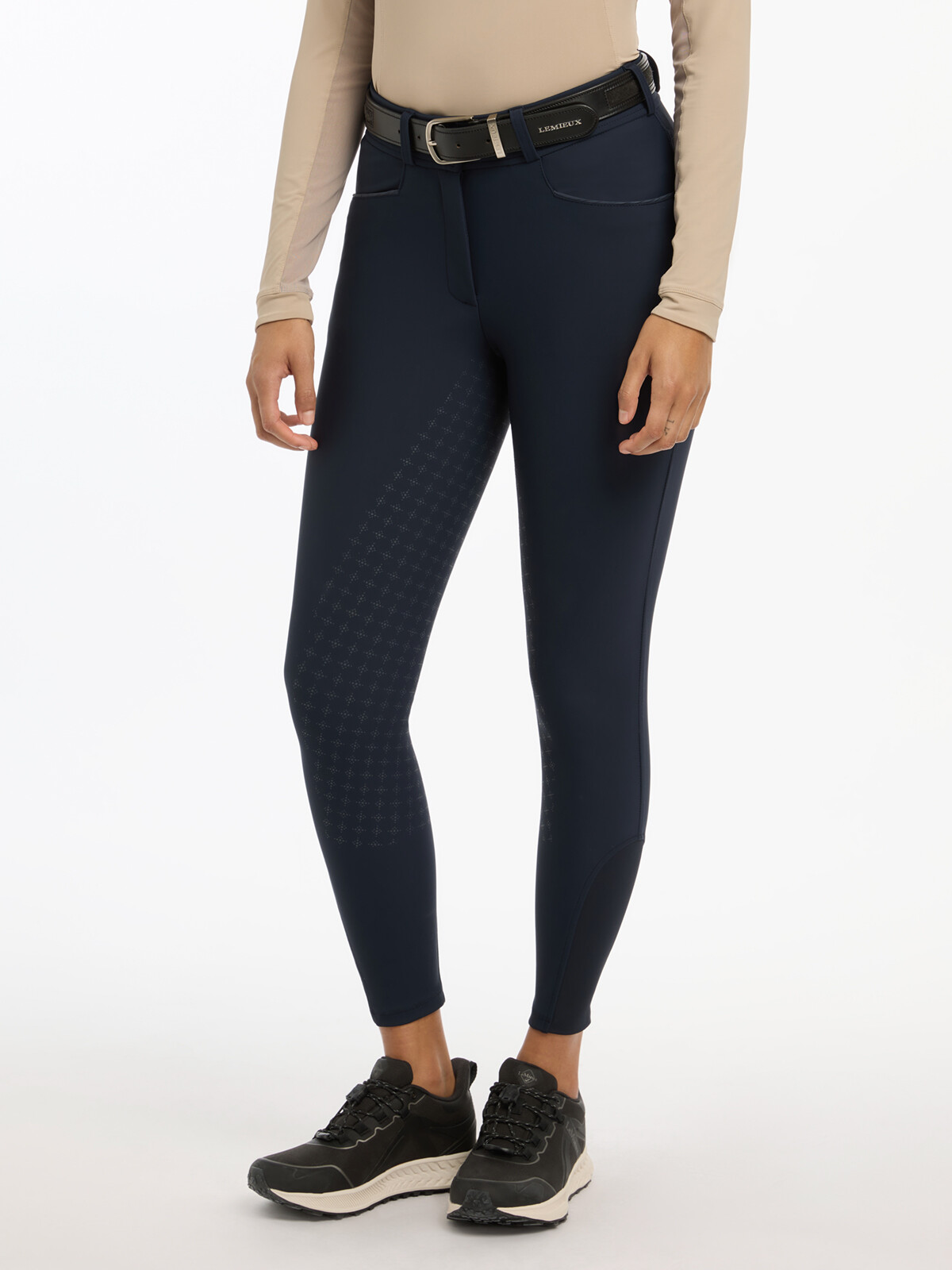 Pantalon D'équitation Femme USG Navy Taille 24 - Blanc Contrasté - Détails - Occasion