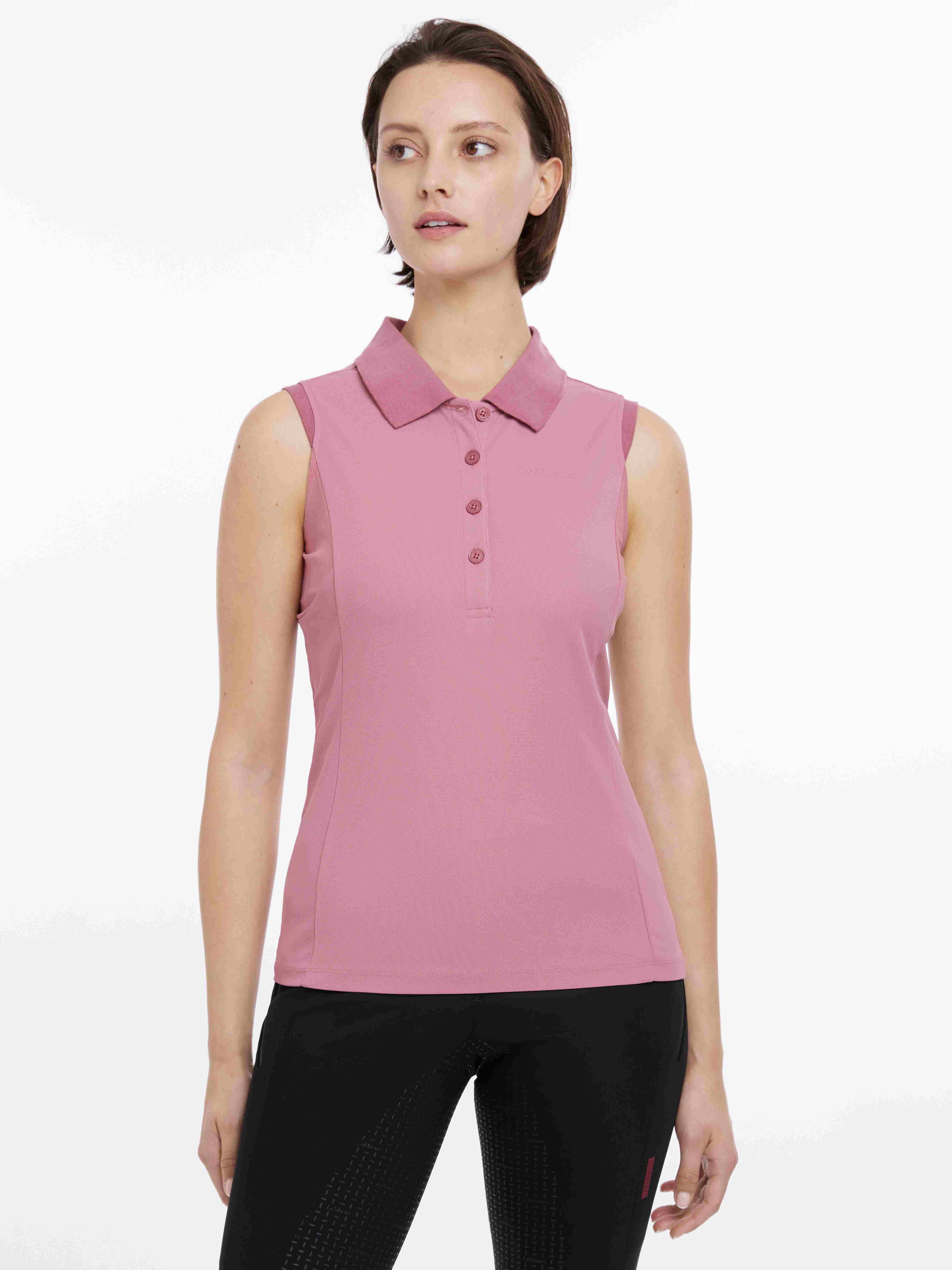 Marissa Sleeveless Polo Peony Clothing