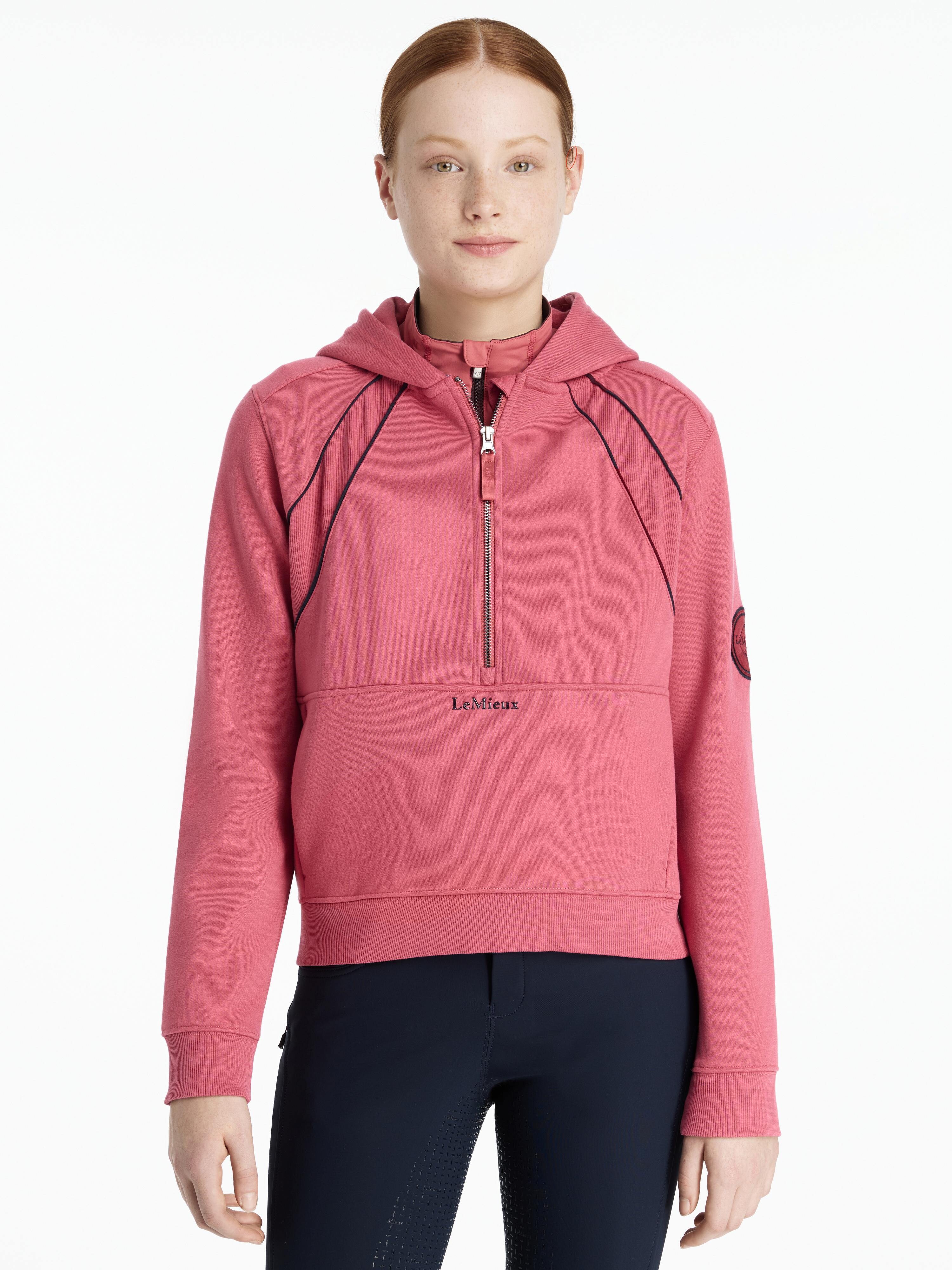 Sweatshirt à capuche zippé fille Equestro Institutional | La sellerie de Maé