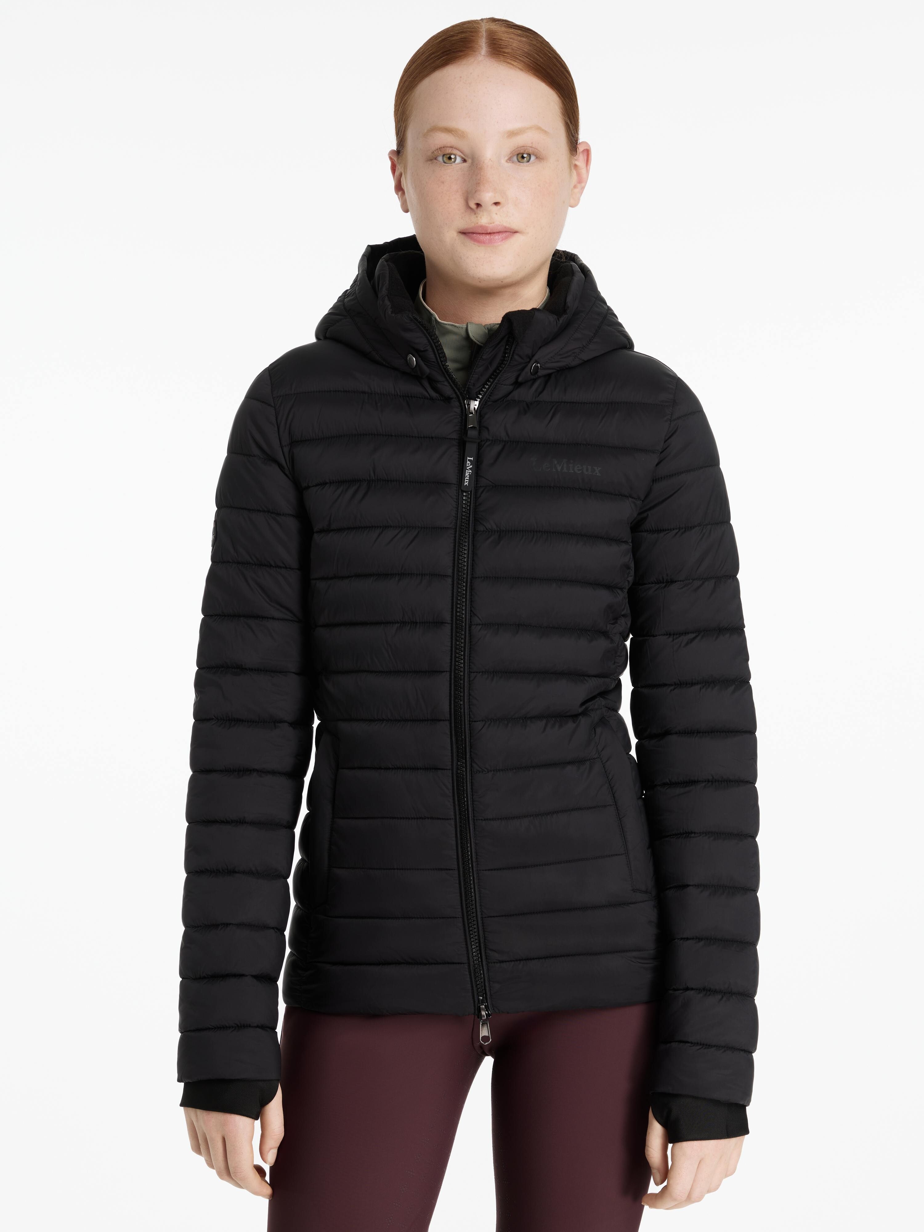 Young Rider Ruby Puffer Jacket Black New
