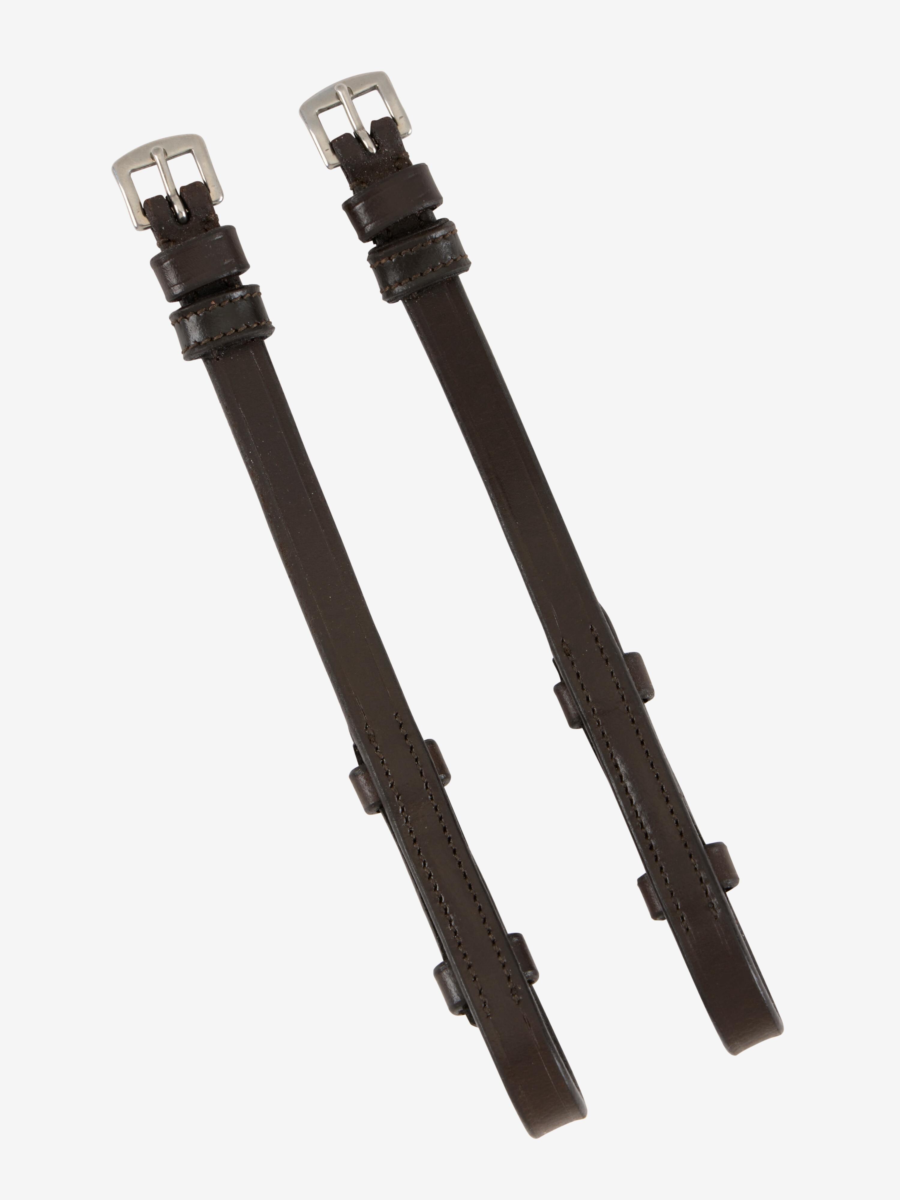 Arika Cheek Pieces Brown/Silver Horse
