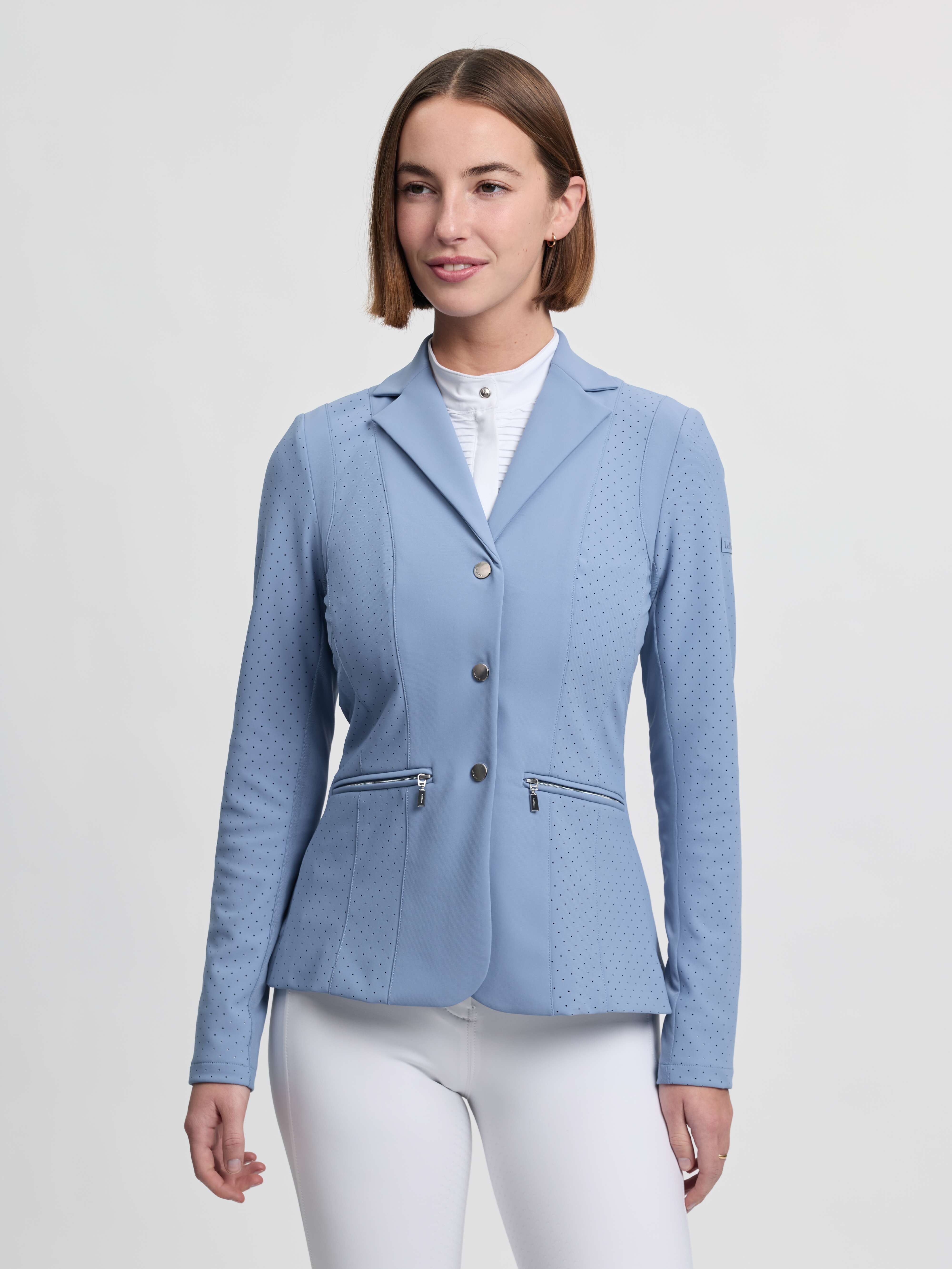 Jessica Mesh Show Jacket Powder Blue Clothing