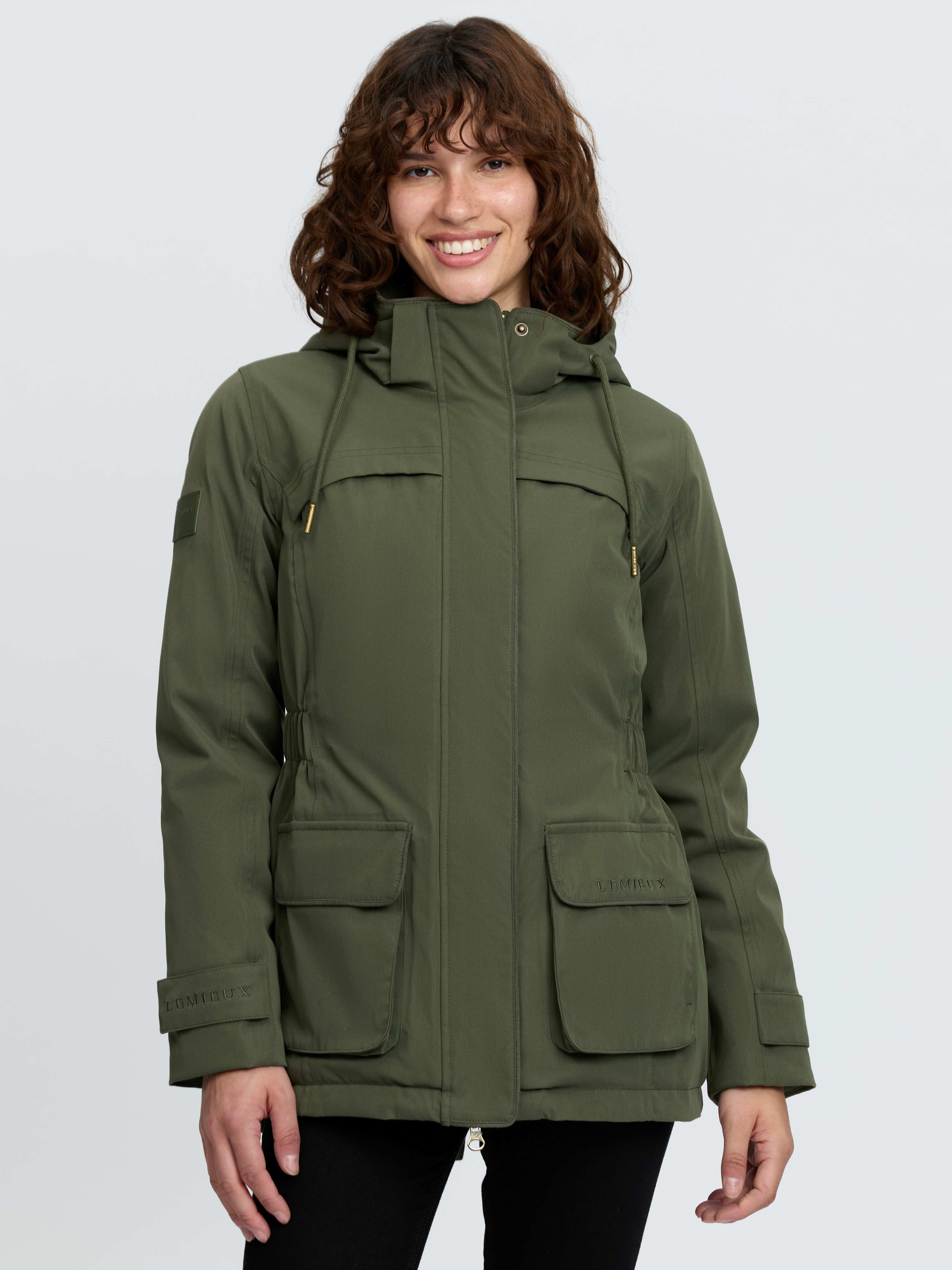 Heritage Beatrice Waterproof Coat Olive Clothing