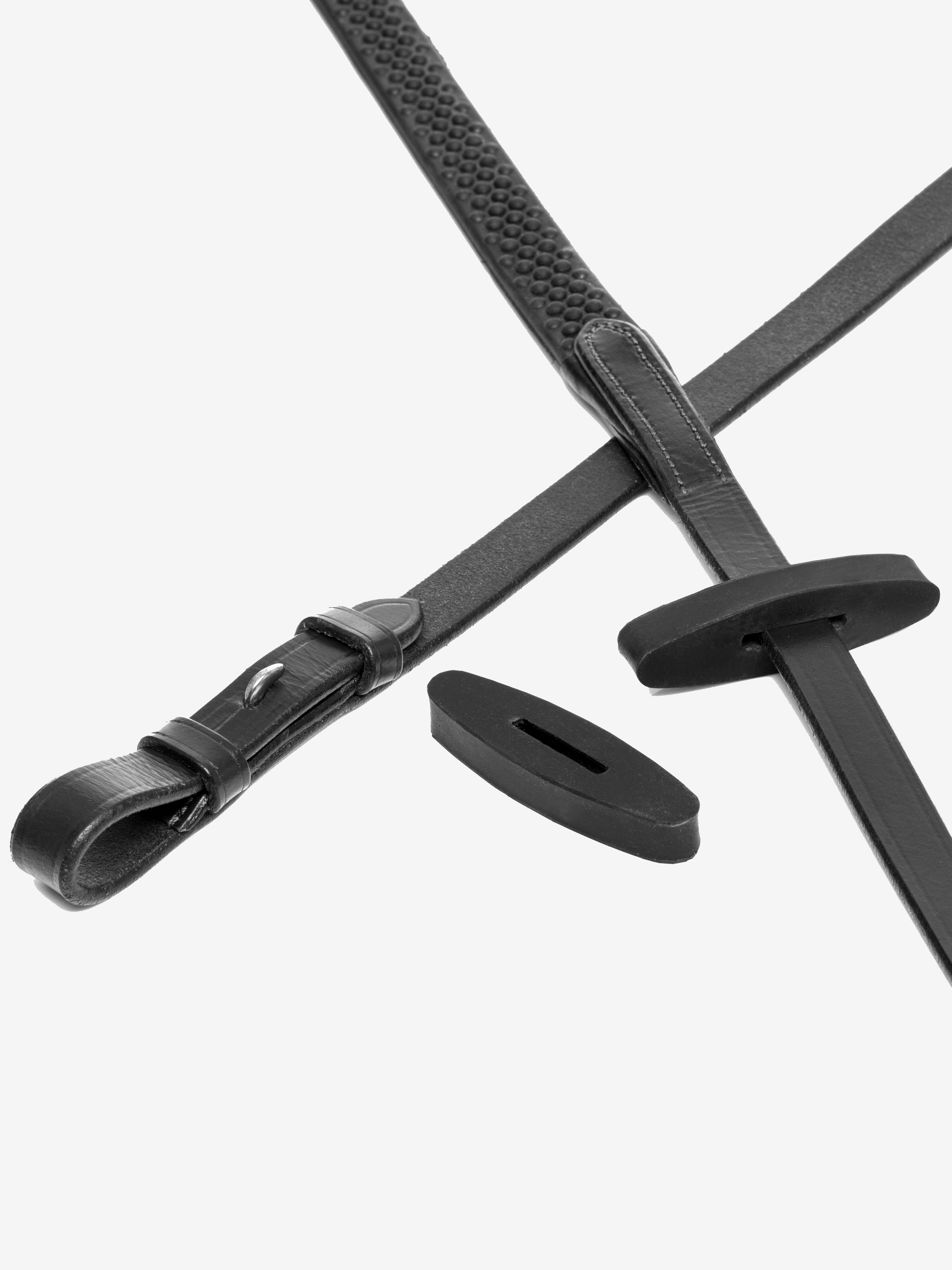 Rubber Rein Stoppers Black Horse