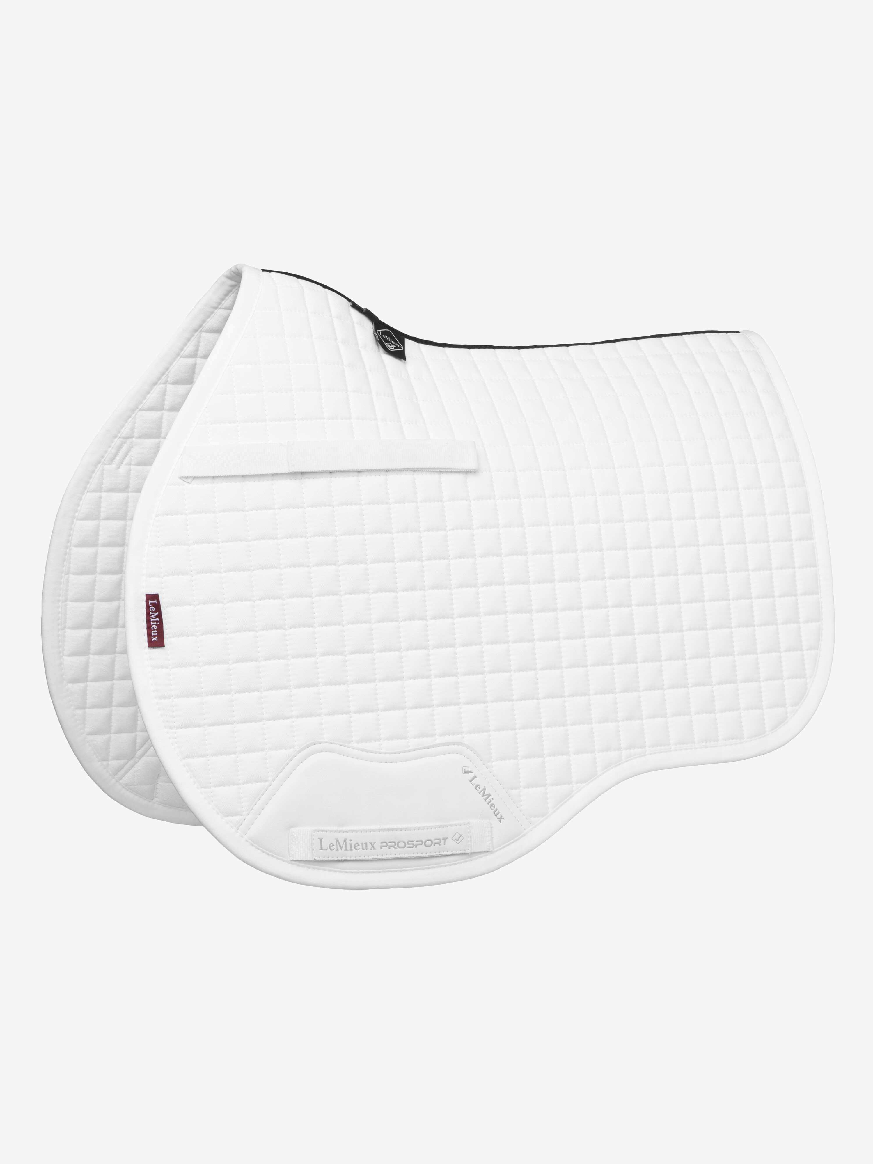 Cotton GP Square White Saddle Pads