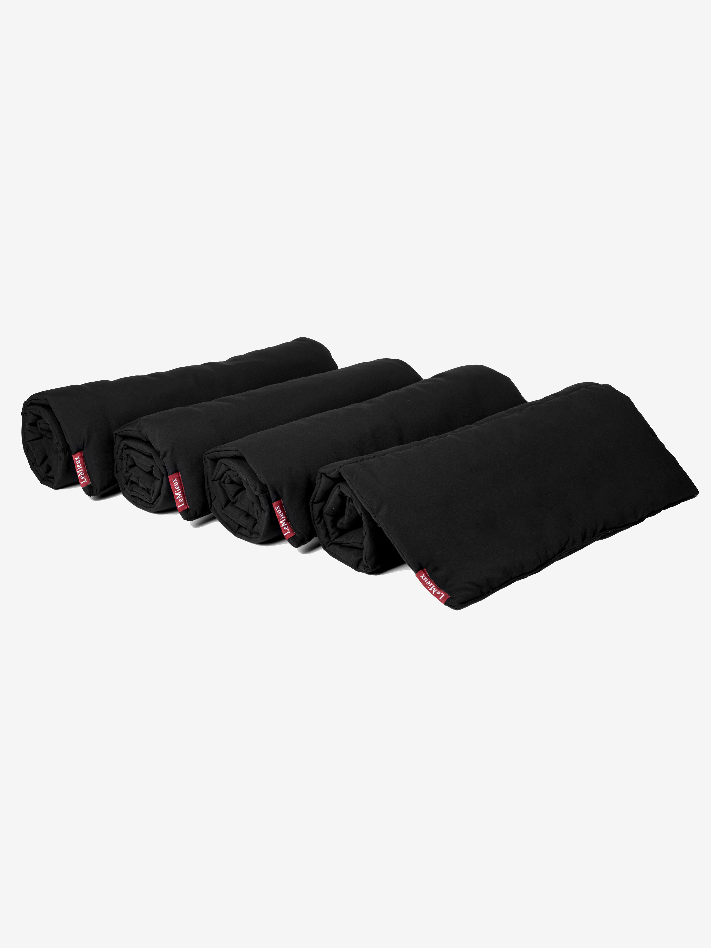 Quilted Pillow Wraps Black (Set of 4) Horse