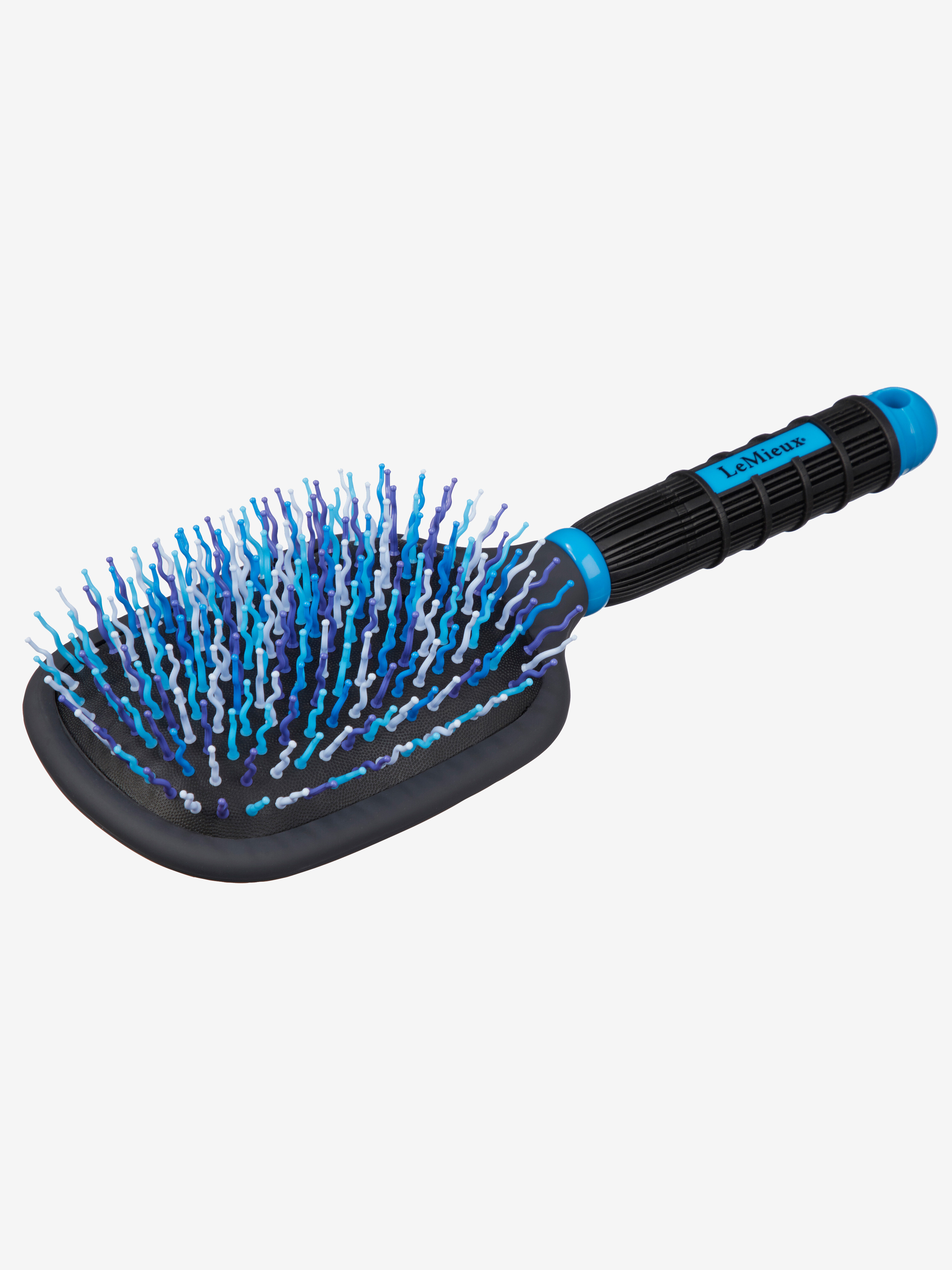 Brosse Démêlante Tangle Tidy Plus LeMieux - Pour Chevaux Et Animaux - Poignée Ergonomique Bleue