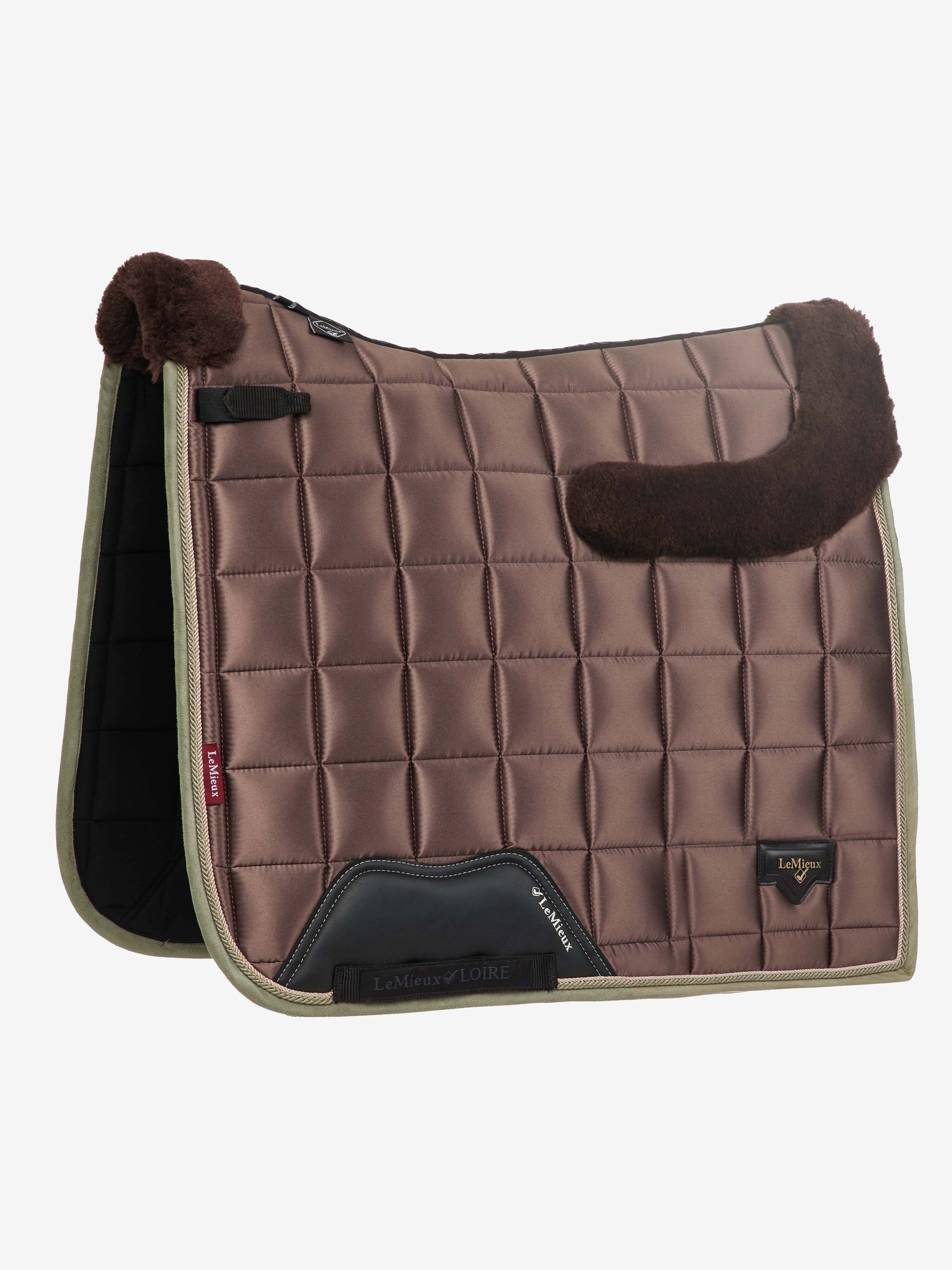 Merino+ Loire Classic Dressage Square Walnut Saddle Pads