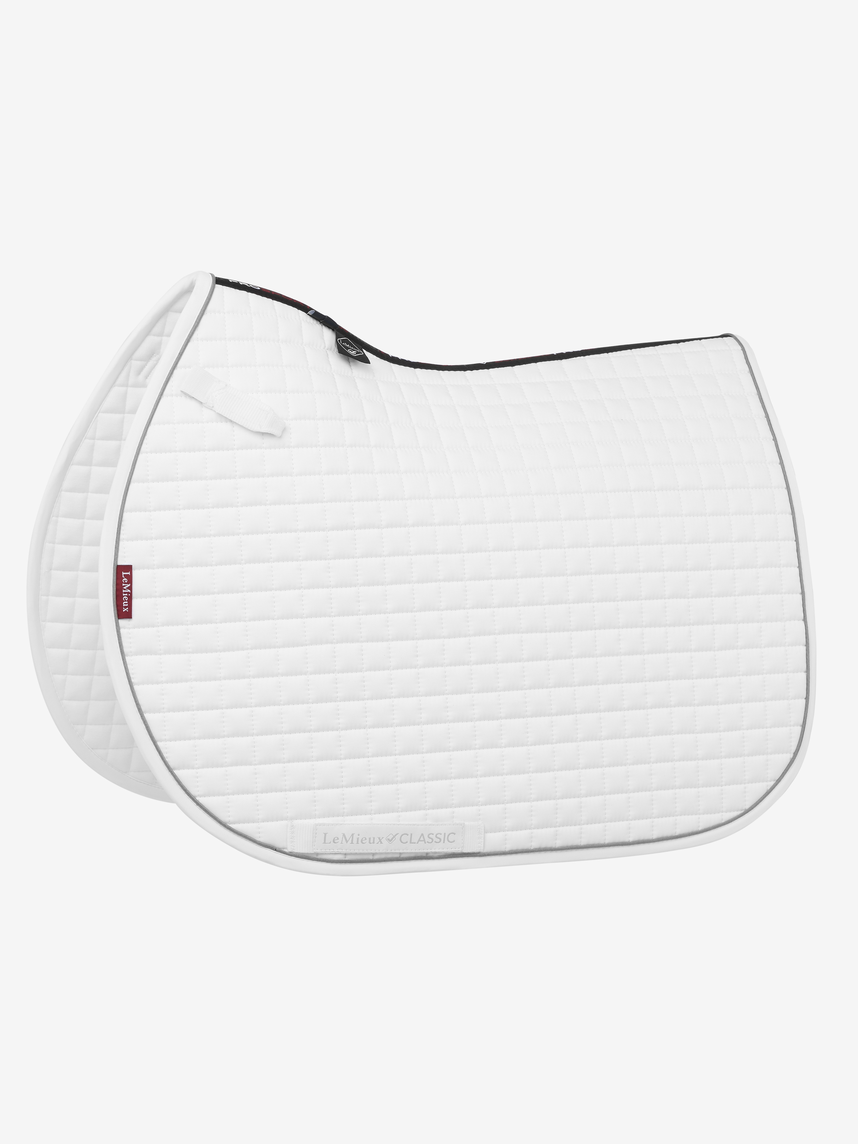 Classic Jump Square White Saddle Pads