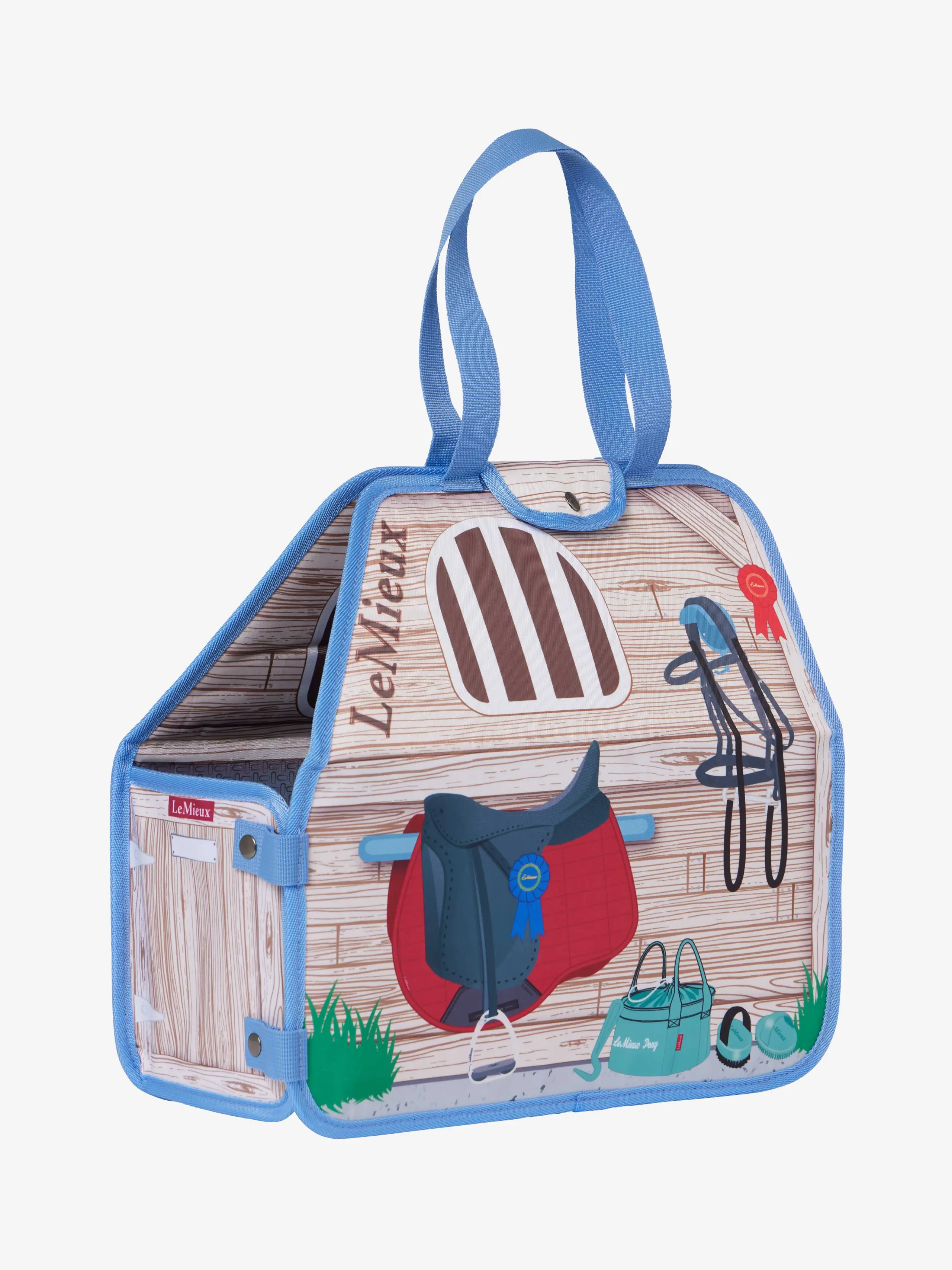 Toy Pony Carry Bag Printed Grey Horse