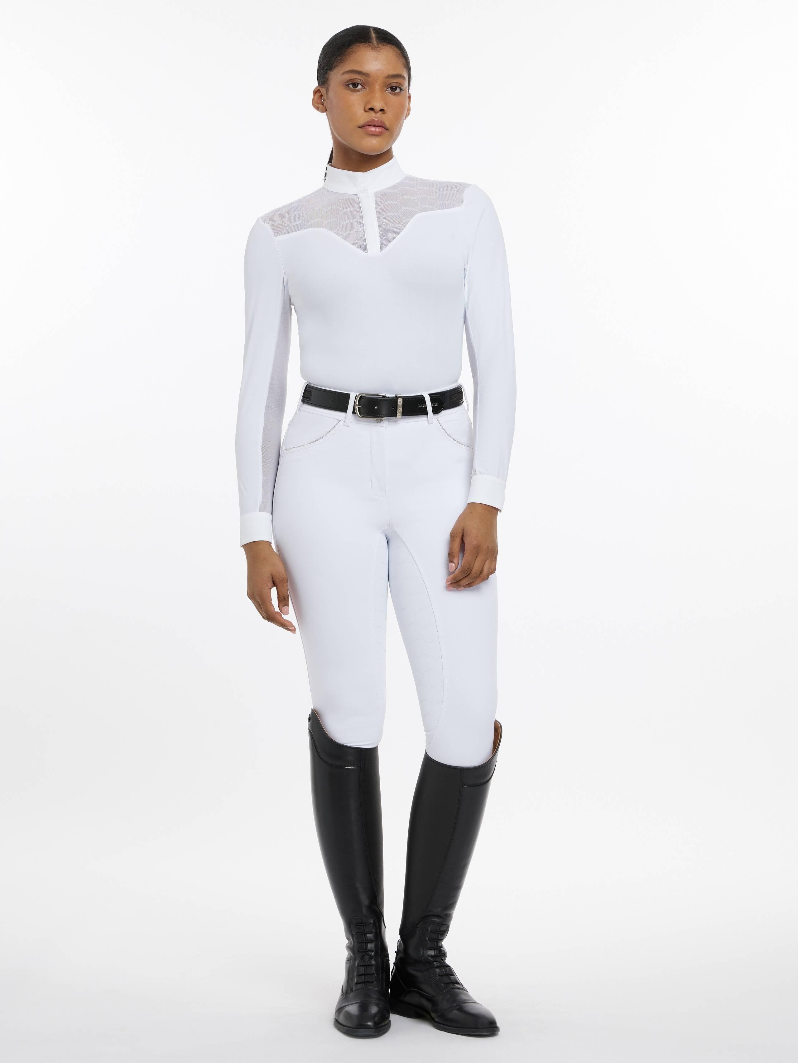 Polo de concours à manches longues Emily navy Boutique outlet
