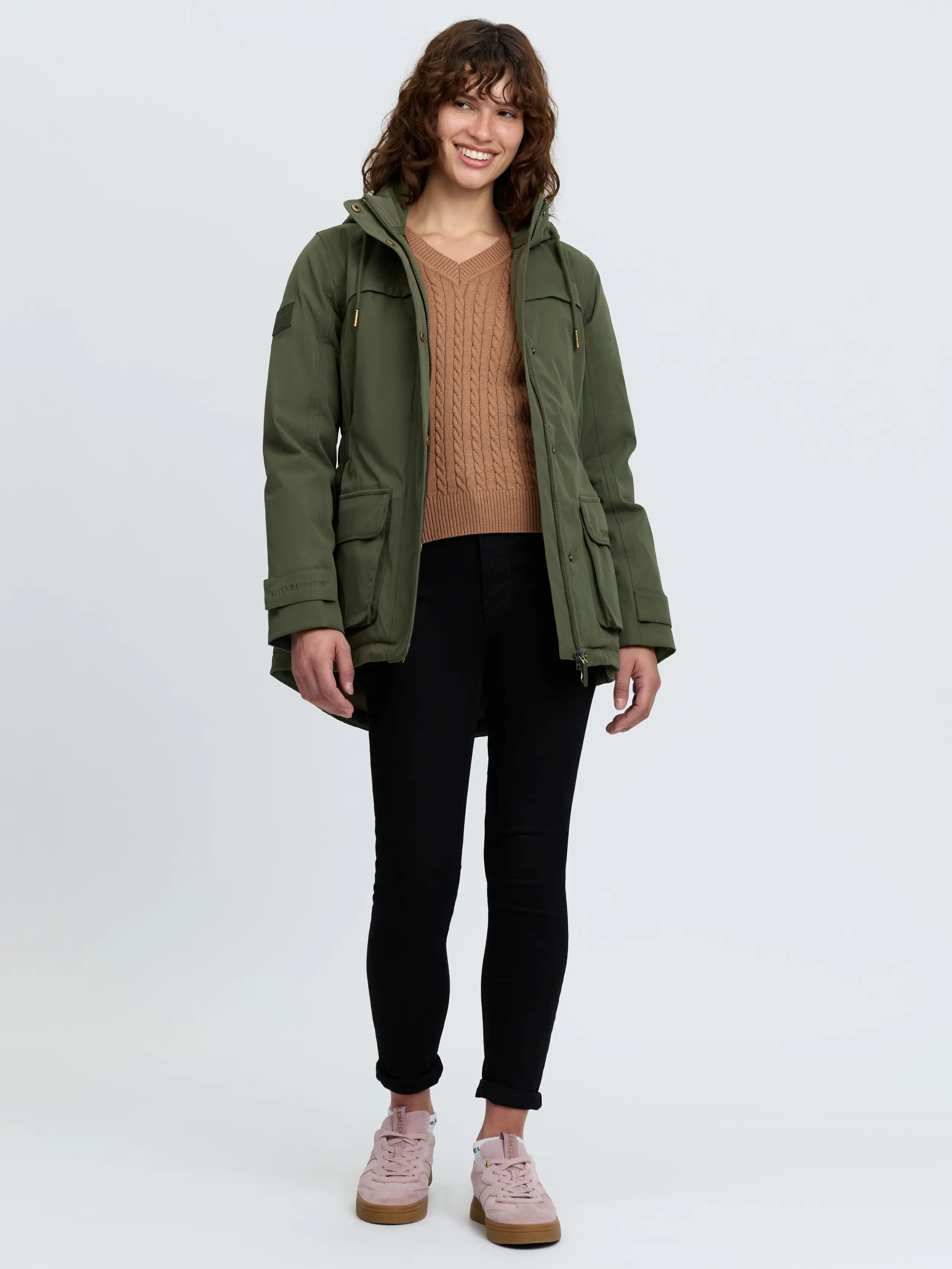 Heritage Beatrice Waterproof Coat Olive Clothing