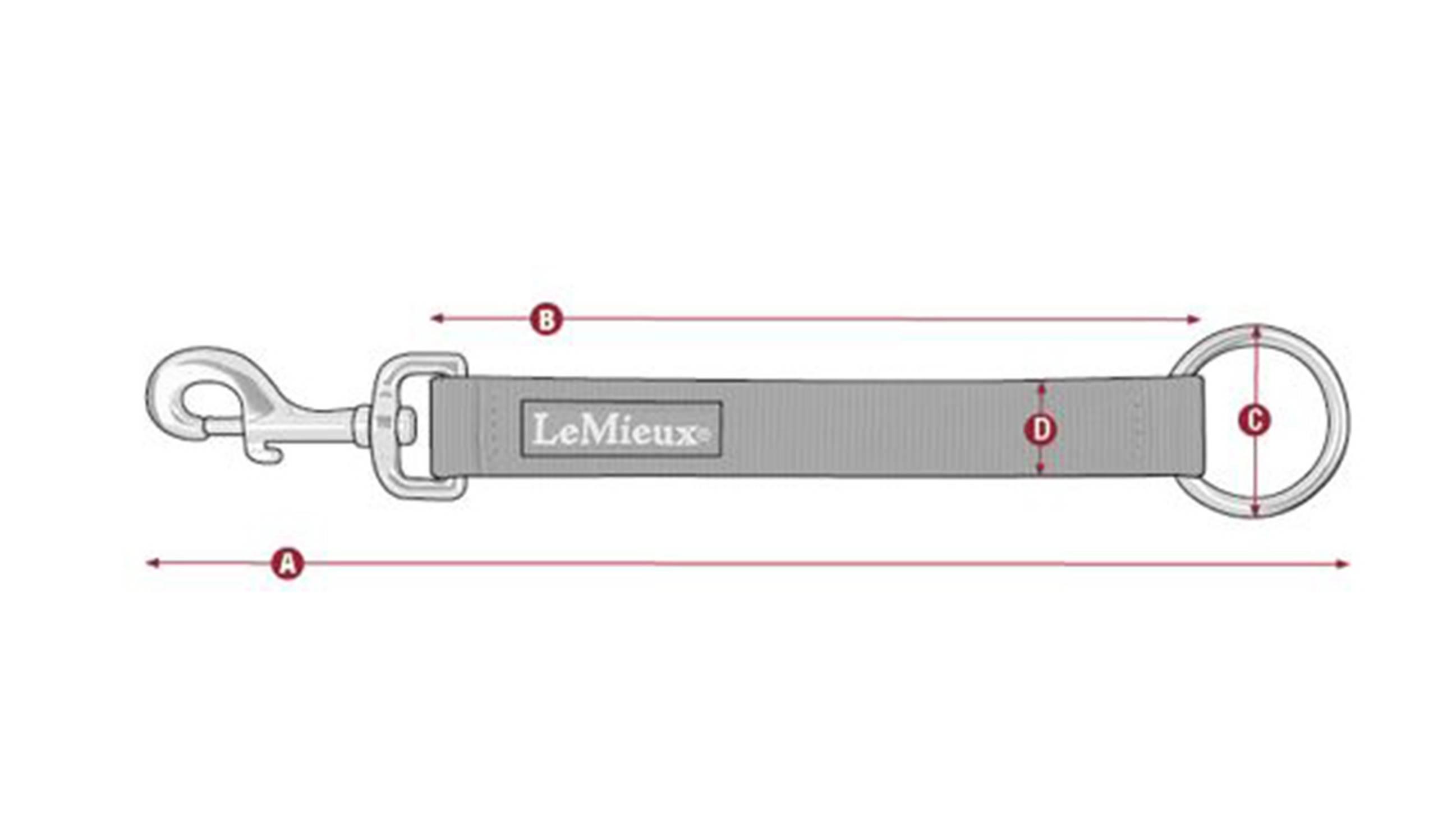 Hook and Loop Strap measurement diagram