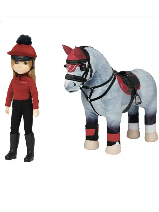 Veste Imperméable LeMieux Amélie - Longue à Capuche, Réfléchissante, Marine (neuf)