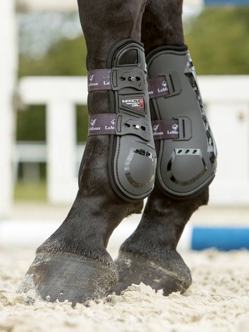 Impact Responsive Tendon Boots Black Horse