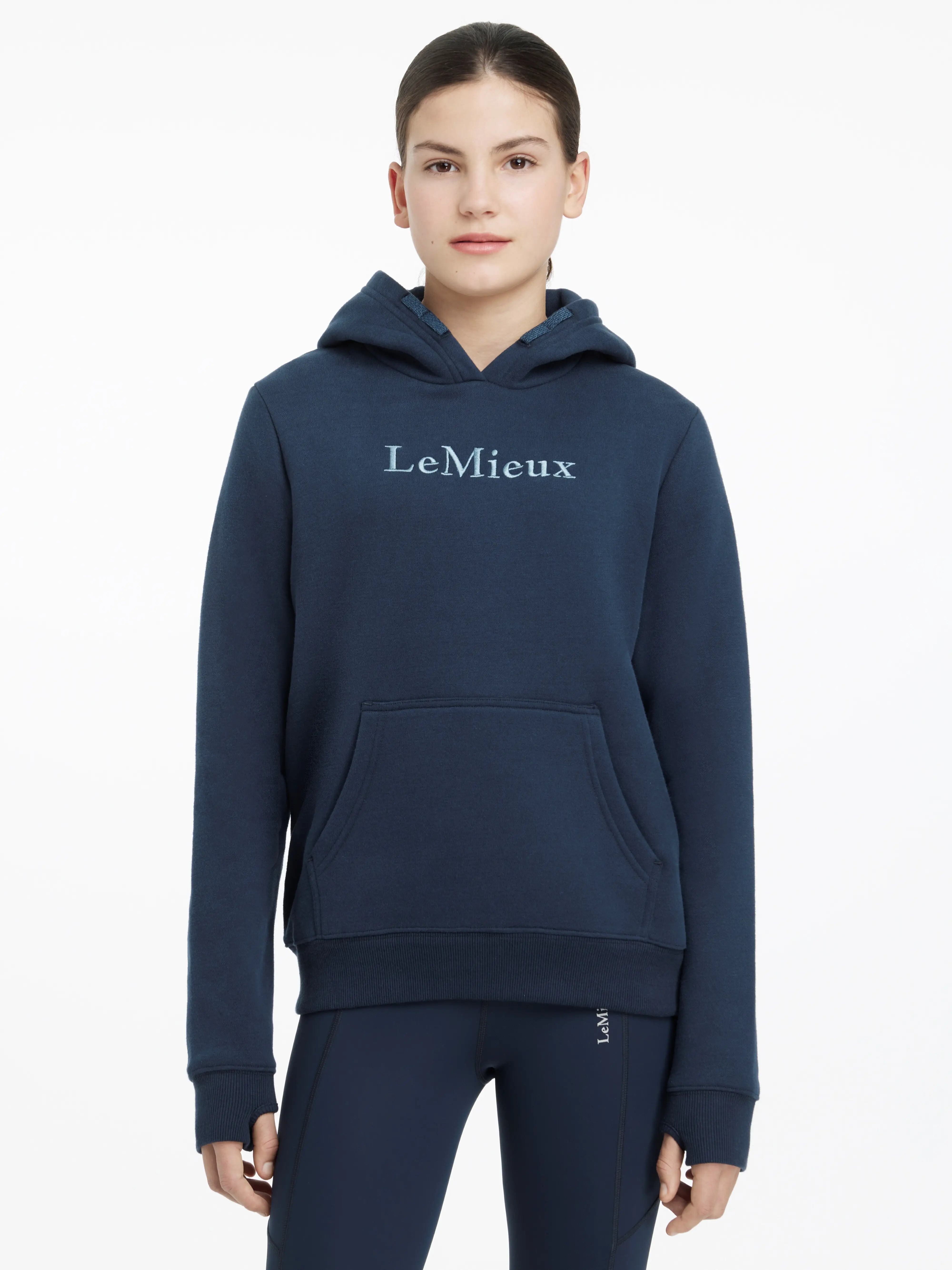 LeMieux Young Rider Kate Quarter Zip Sweat in Ash/Stone