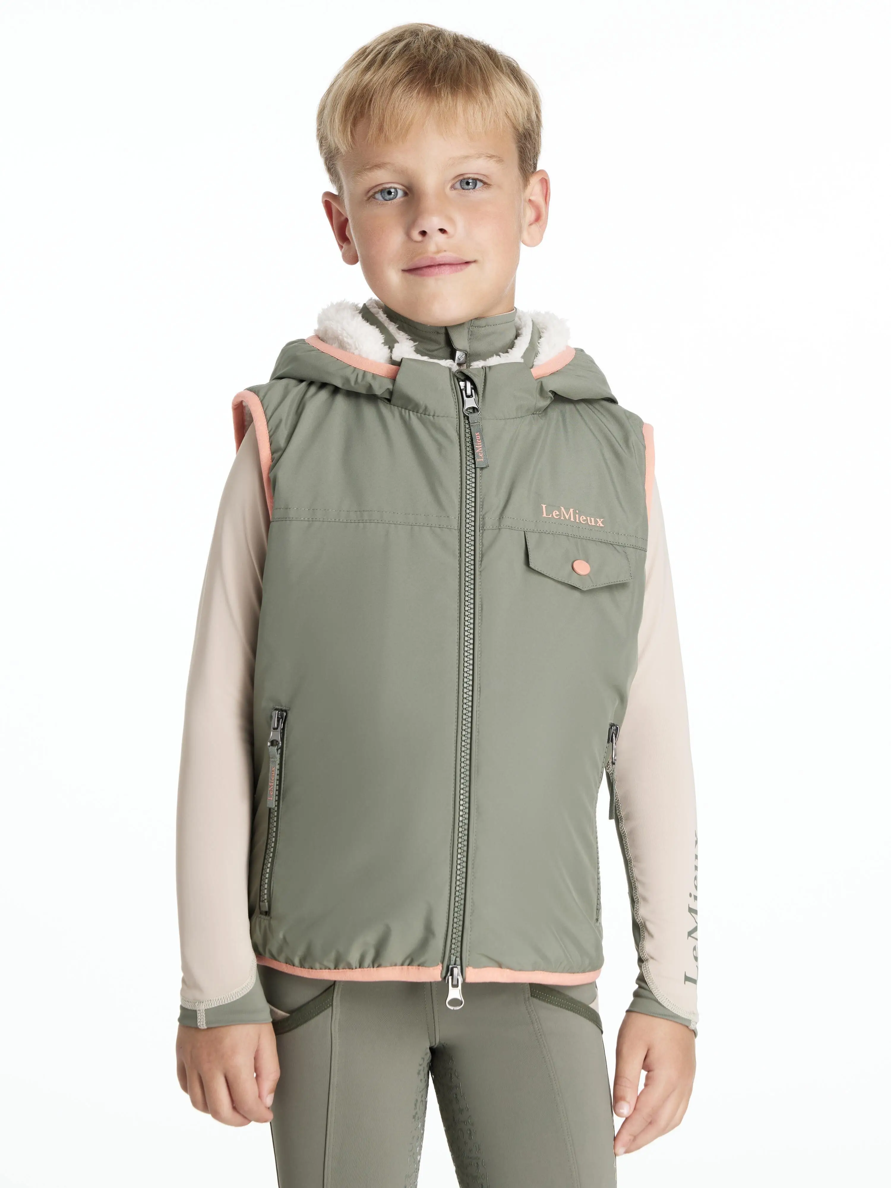 Mini Elsie Reversible Gilet Petrol Outlet