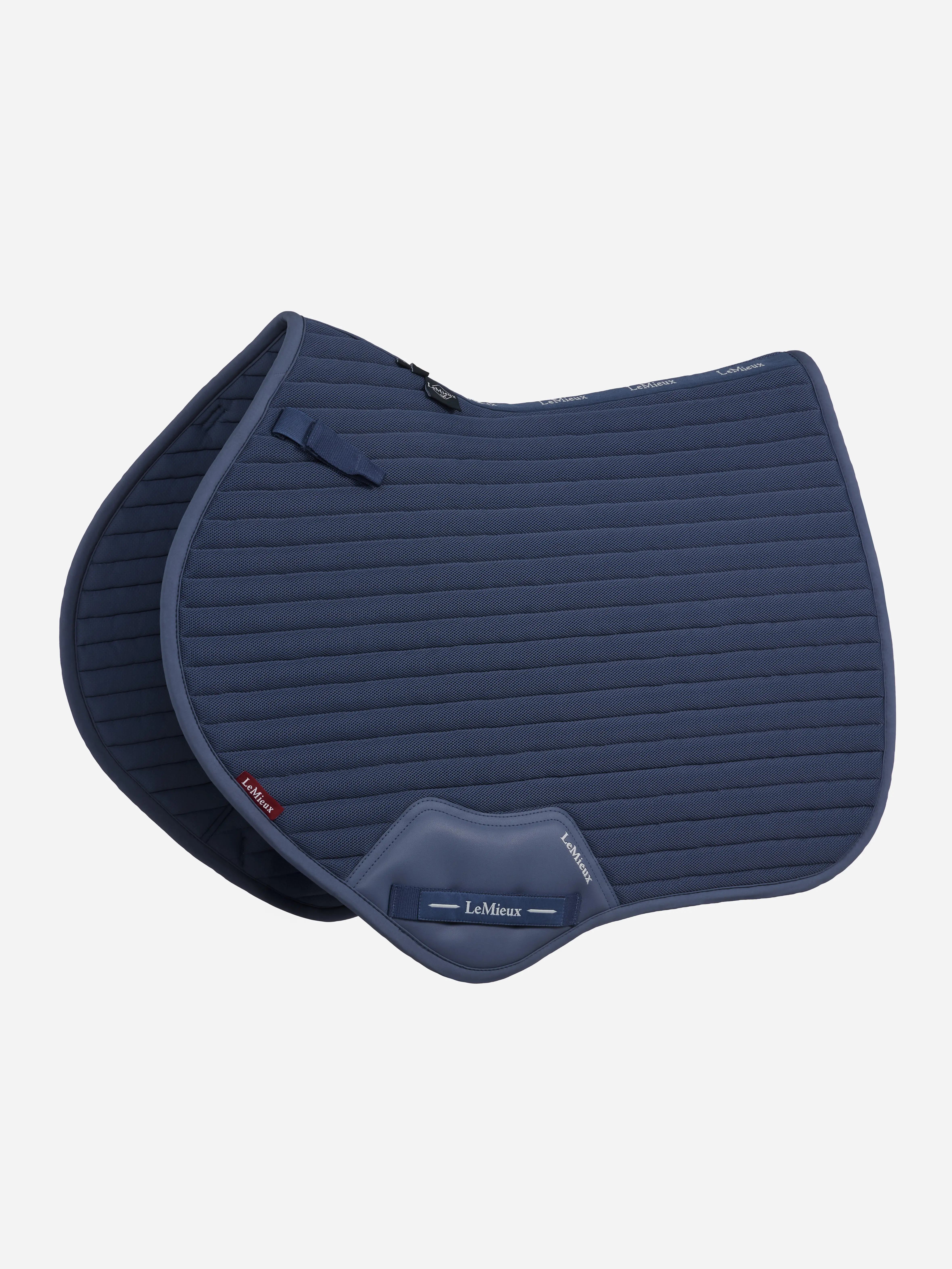 Suede Close Contact Square Ice Blue Saddle Pads