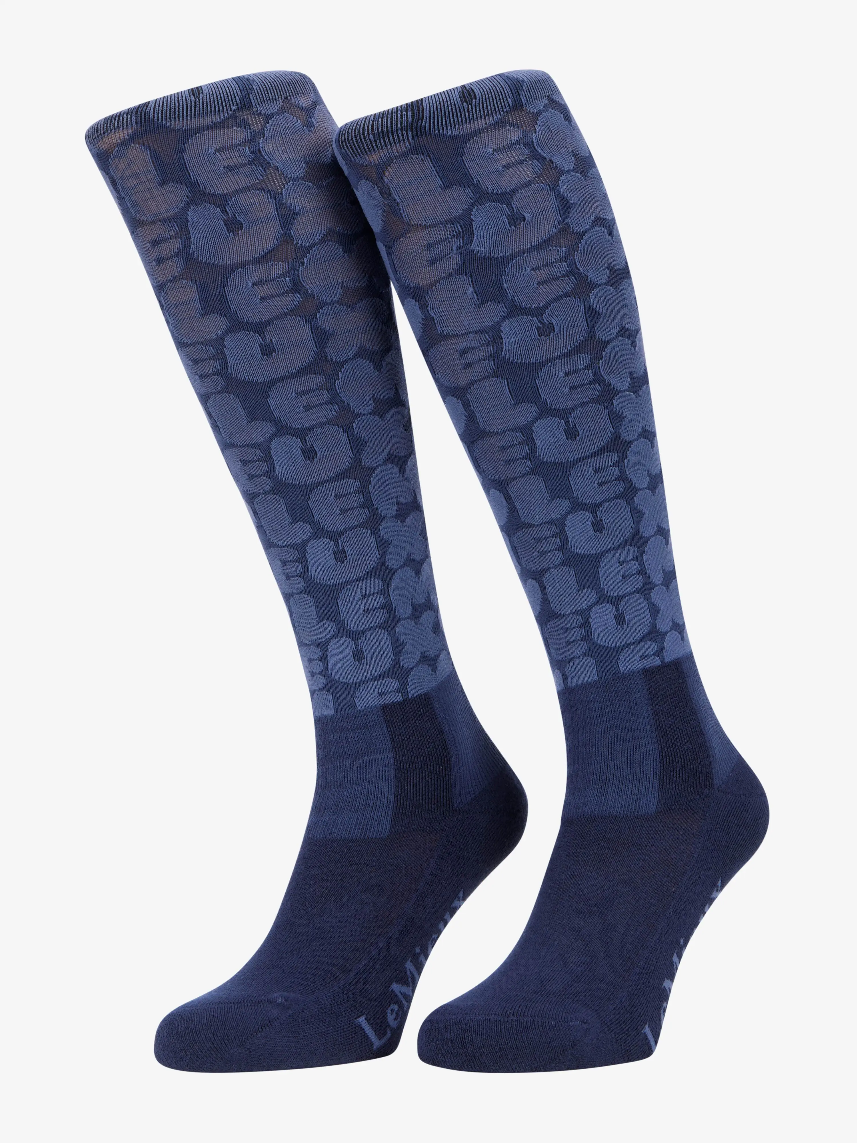LeMieux My Competition Calzini Da Equitazione – Confezione Doppia, Leggeri E A Compressione, Colore Cinder