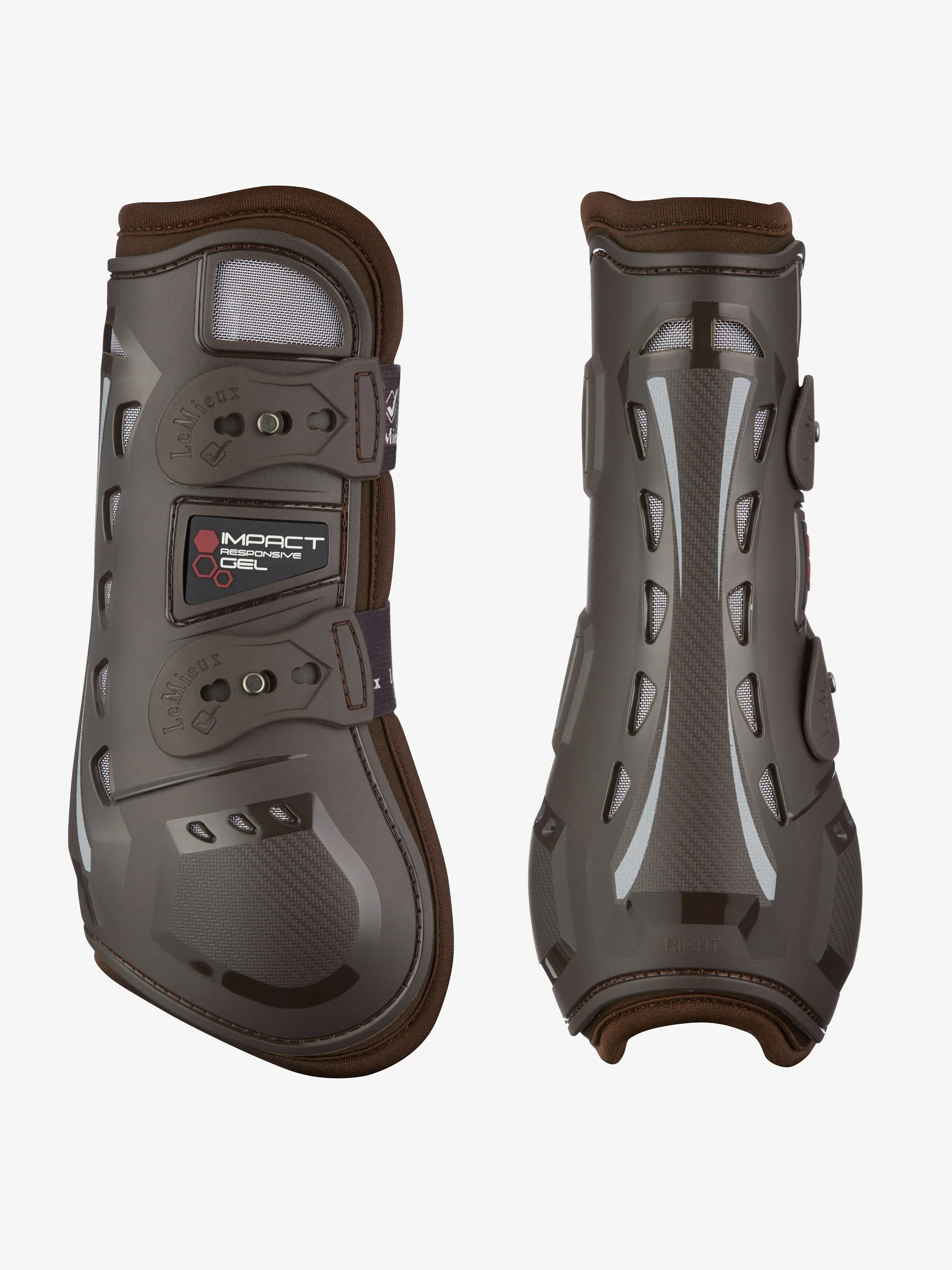 Impact Responsive Tendon Boots Brown Horse
