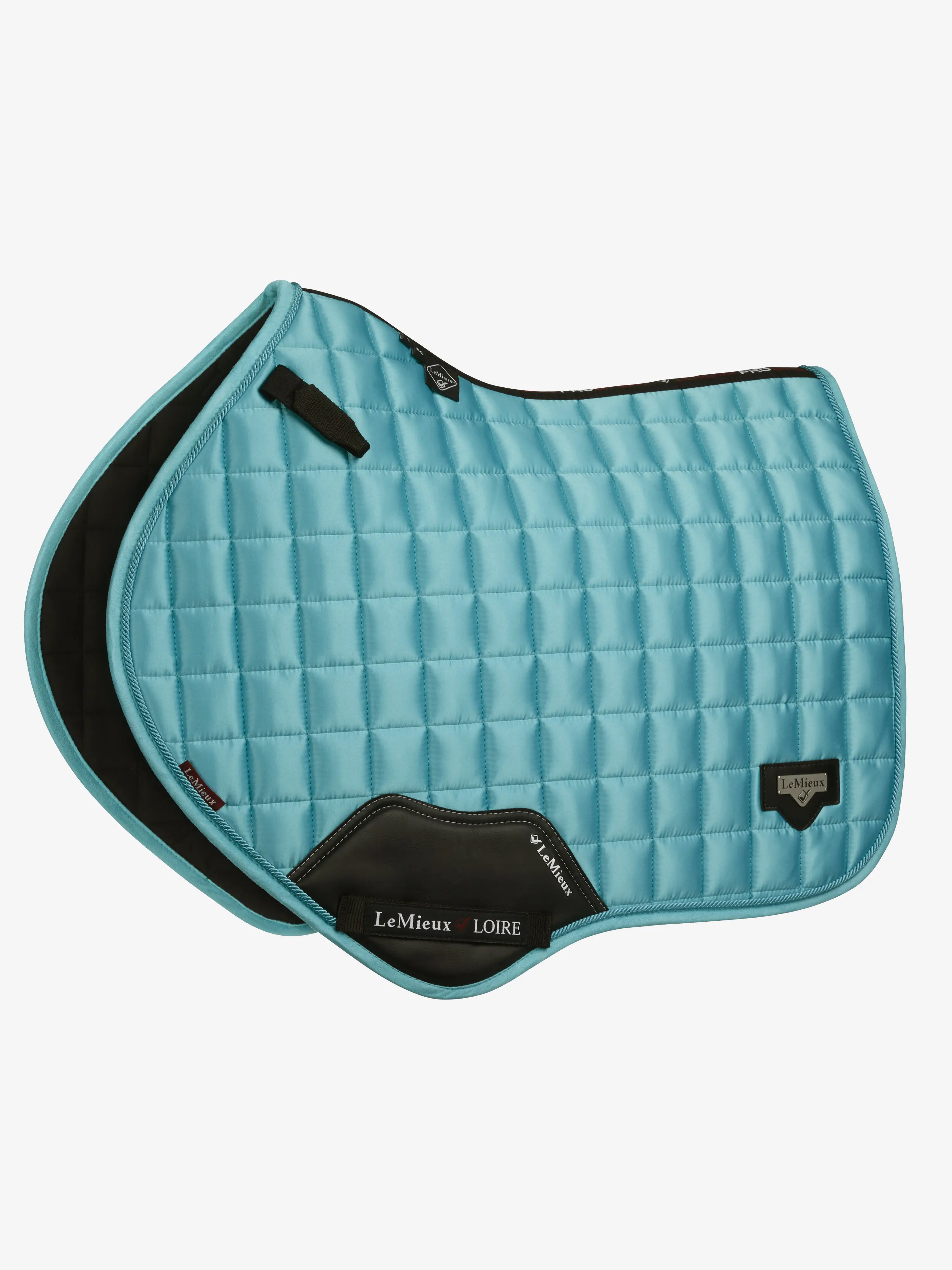Tapis De Selle Anglais LeMieux Carré Contact étroit Daim Bleu - IT07597 - Neuf
