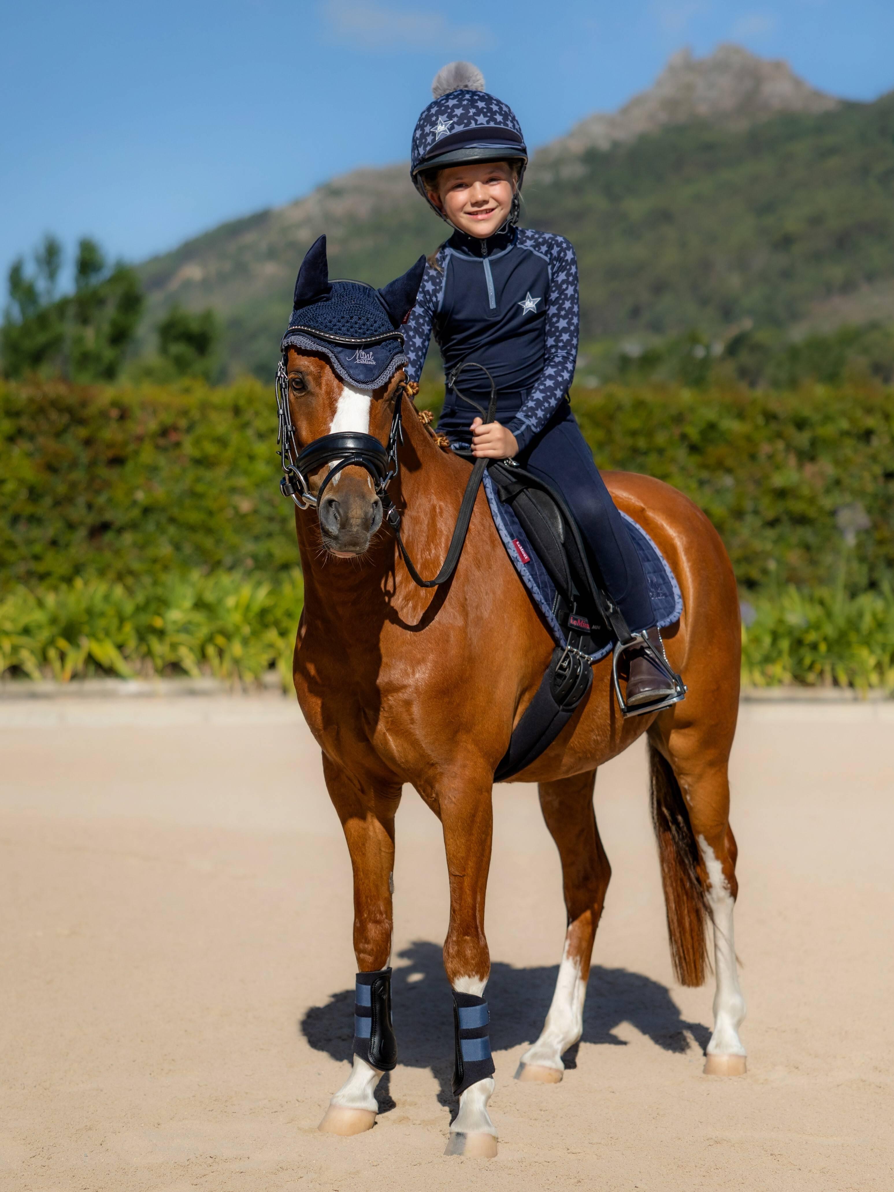 Mini Couche De Base Lemieux Pour Cheval - Couleur Lagon (taille 5-6 Ans) - Neuve