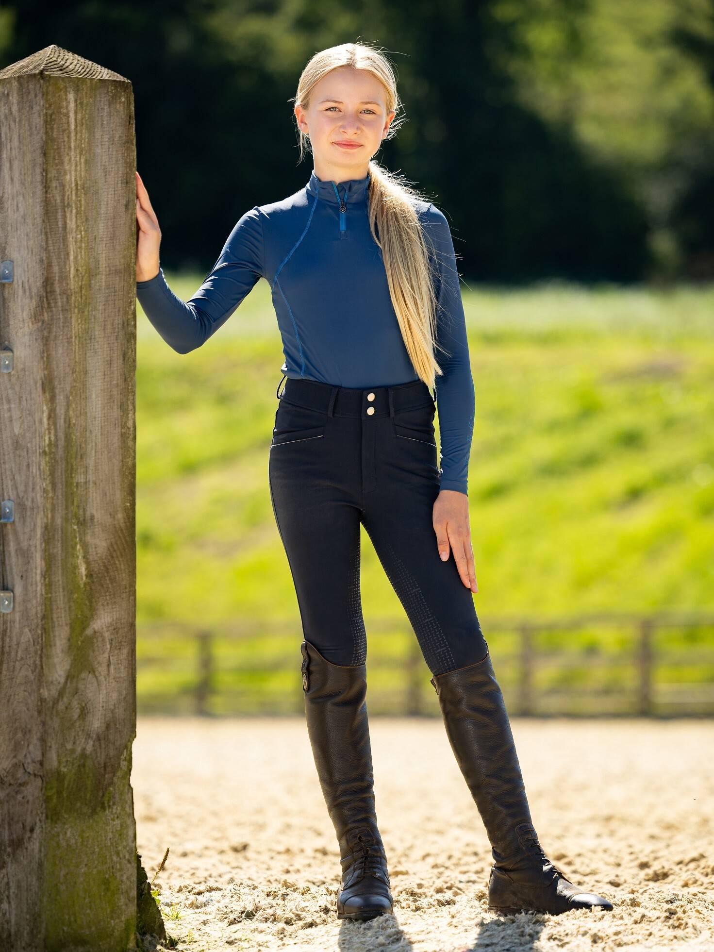 Culotte D'équitation LeMieux Freya Pro Siège Intégral - Jeune Cavalier (ados/enfants) âge 11/12 Ans - NEUF