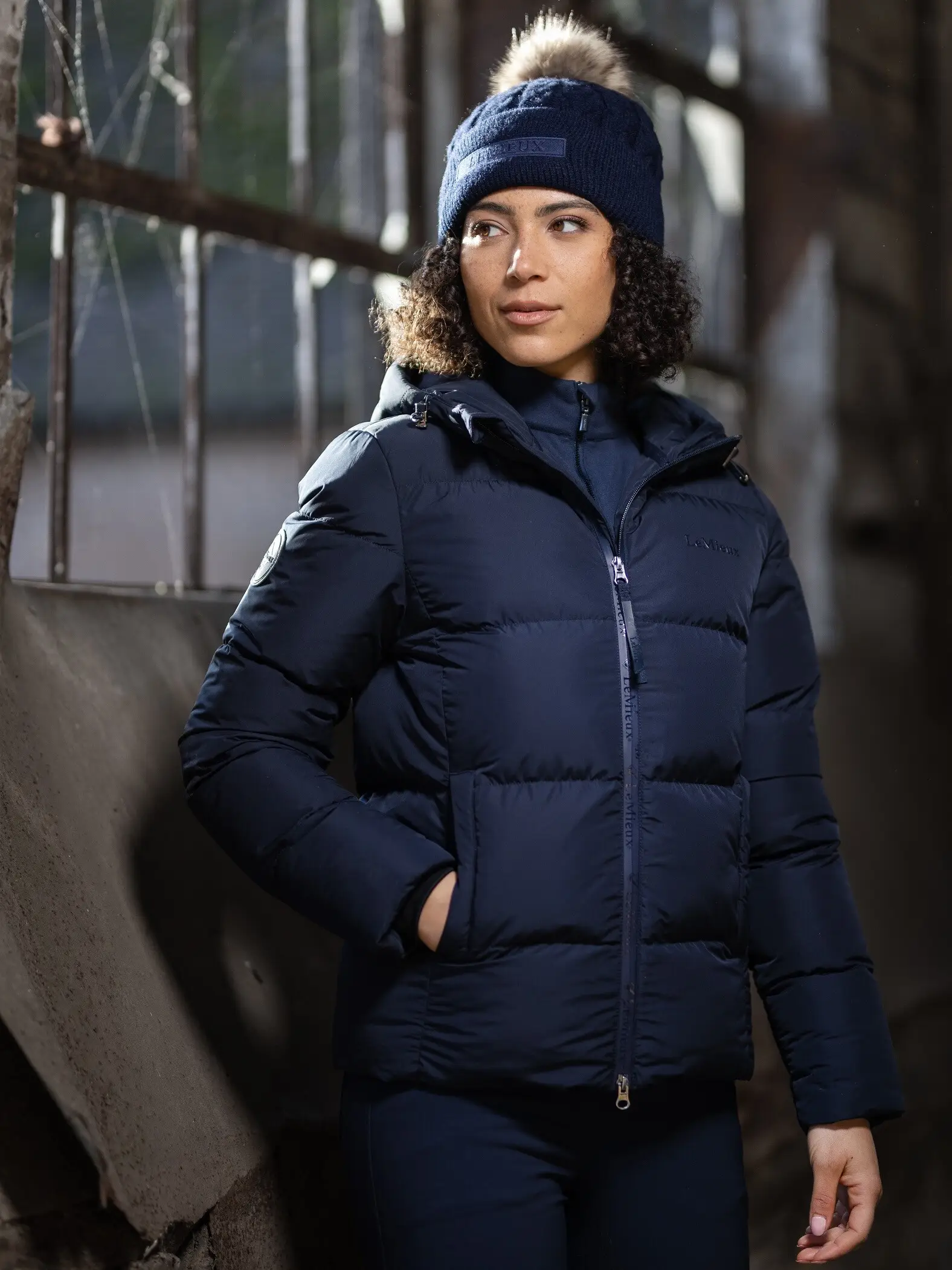 Kenza Puffer Jacket Navy Clothing