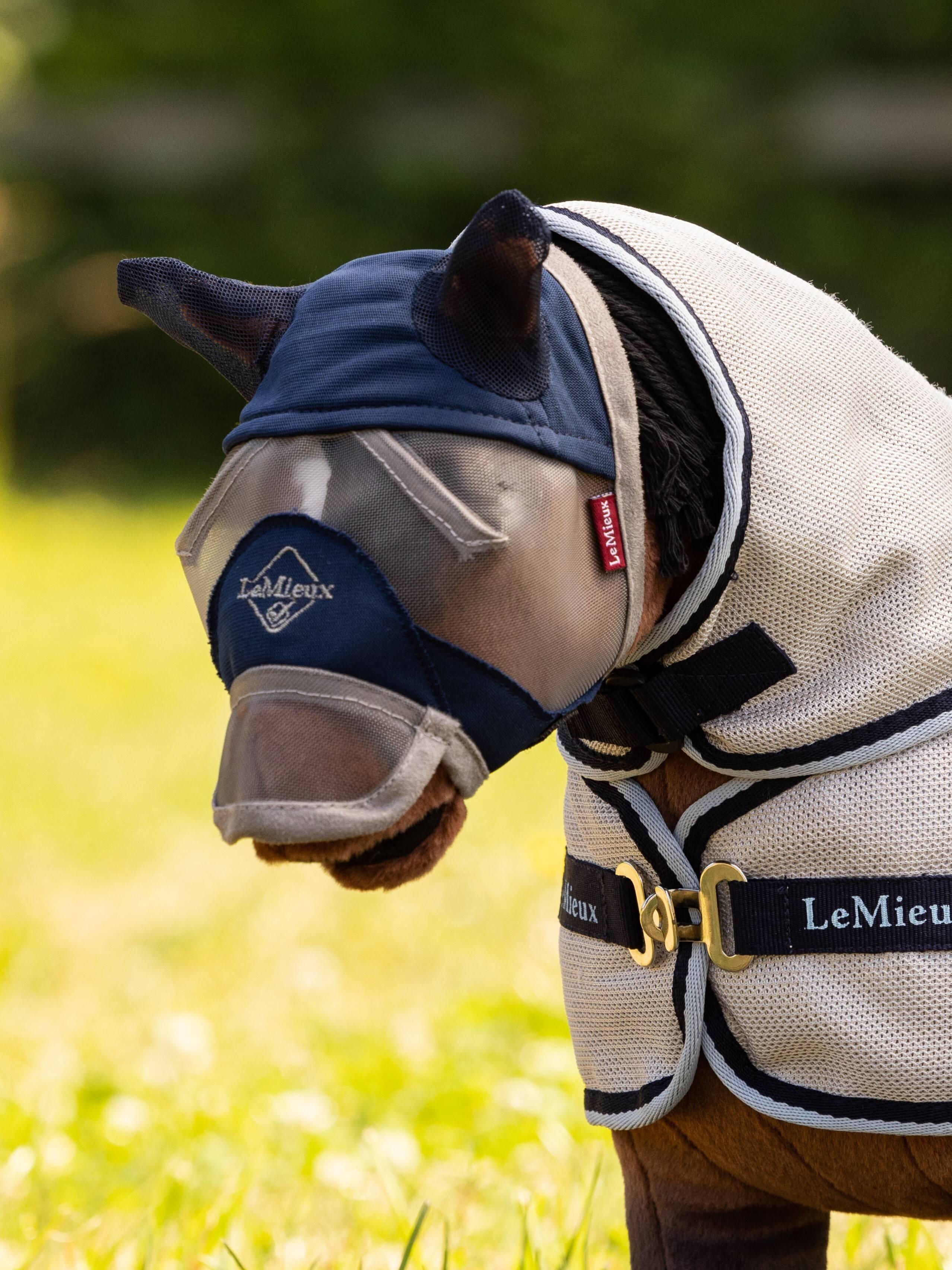 Masque anti-mouche slim fit pony noir KENTUCKY HORSEWEAR