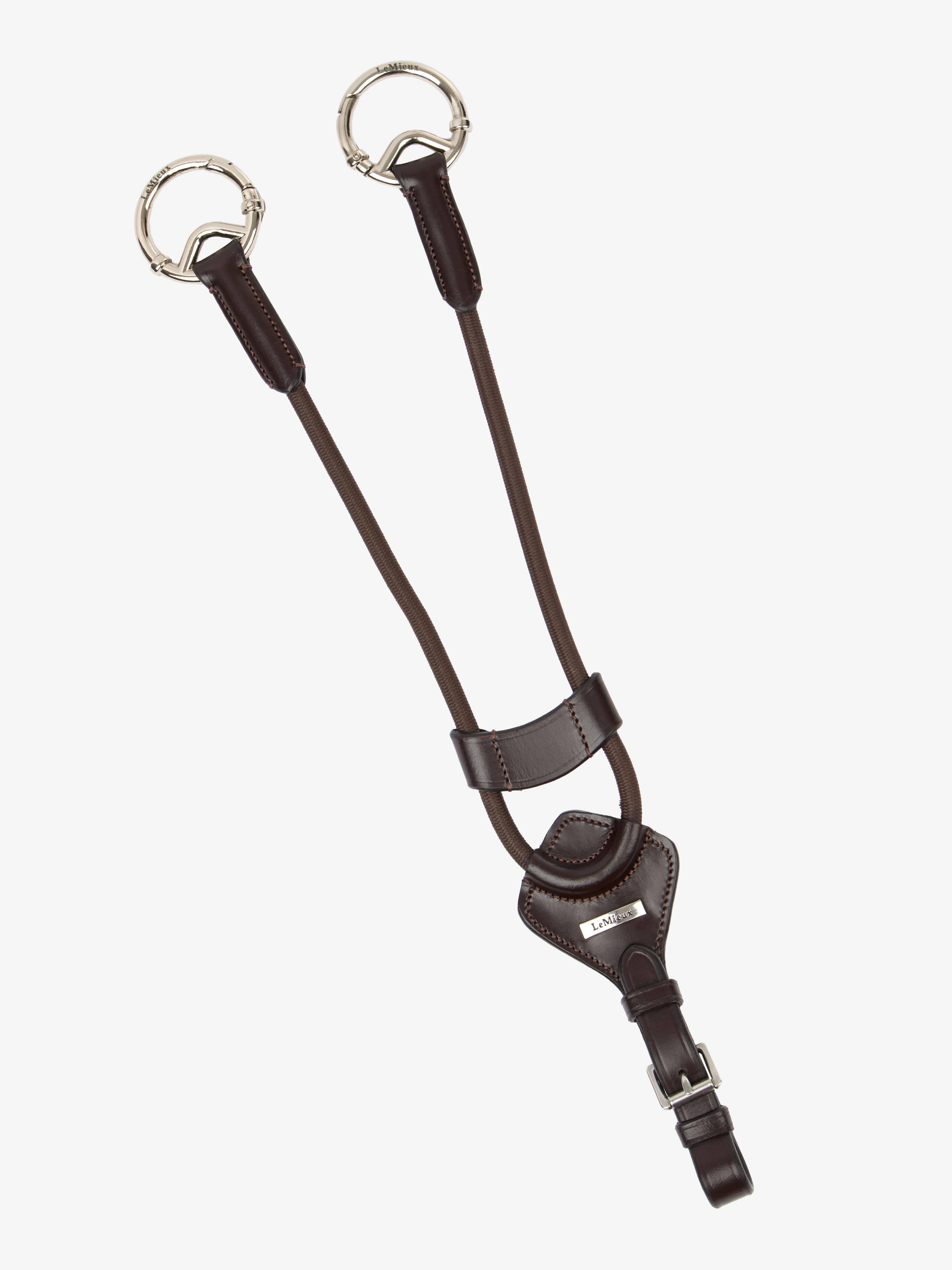 Kincade Breastplate - Martingale Sur Pied Cousue - Cuir Marron - Attelage Cheval - Neuf