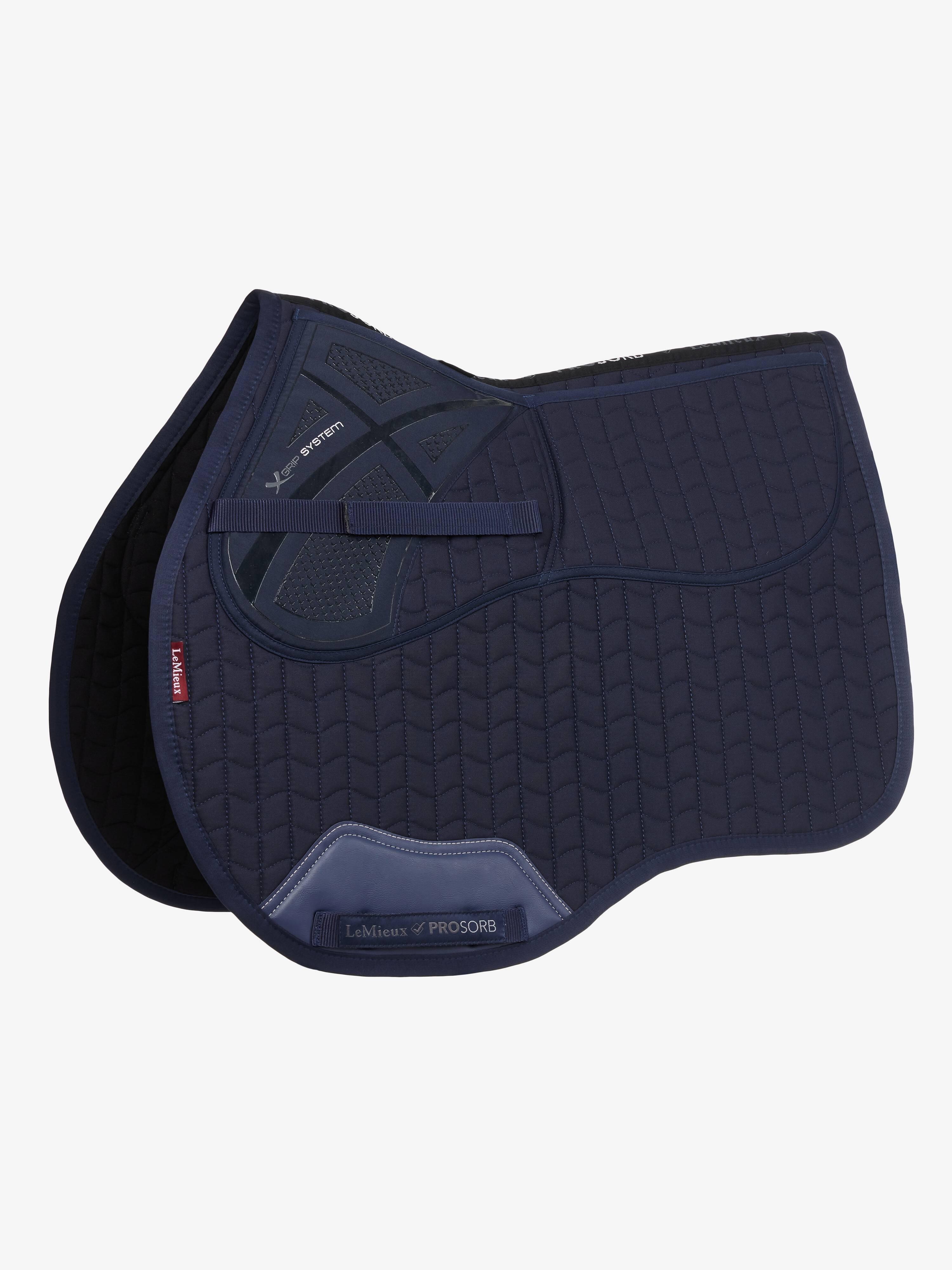 Tapis De Selle Antidérapant Néoprène - Doublure Gaufre, Mousse Silicone, Bleu NAVY, Taille COB