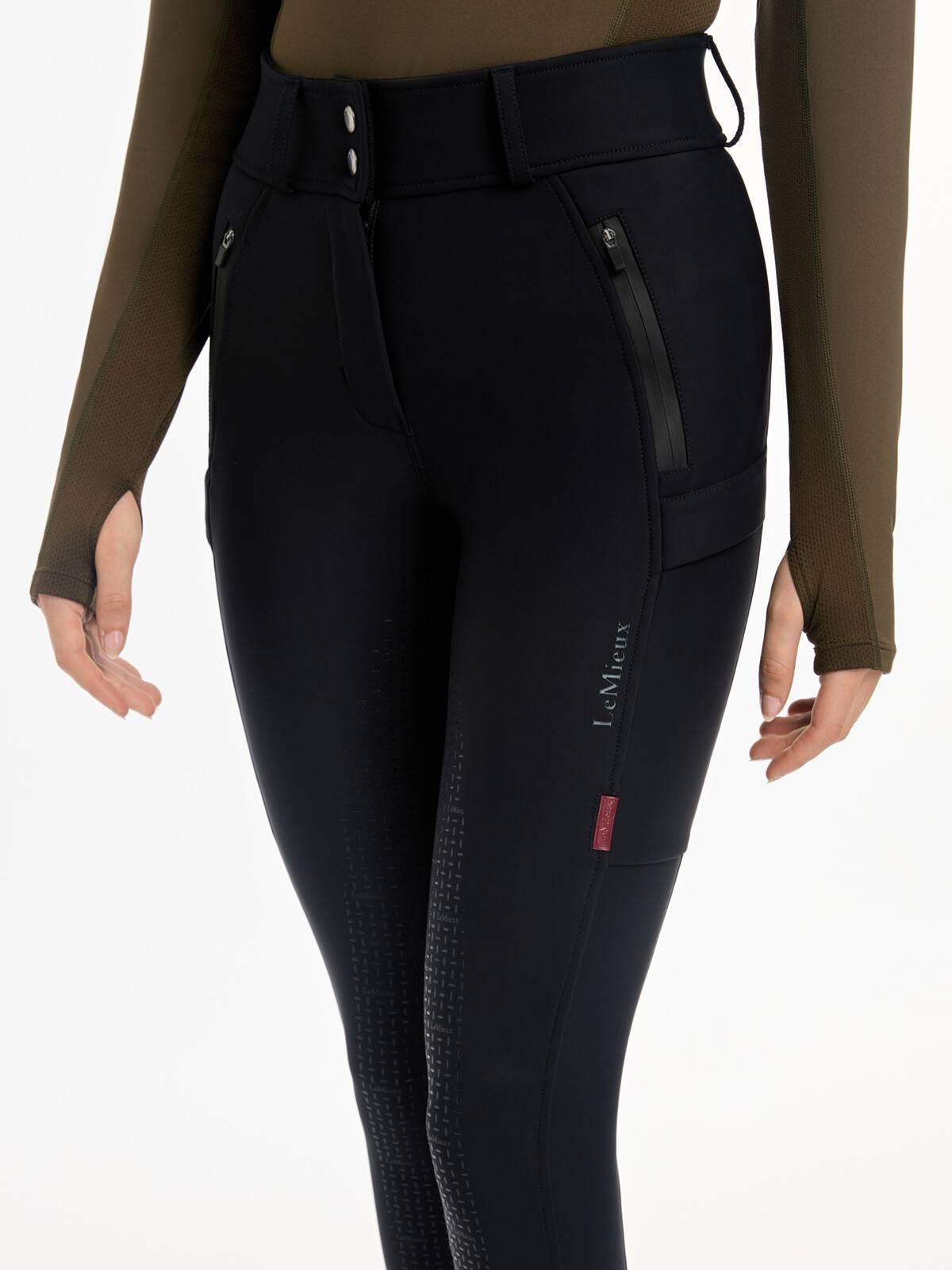 LeMieux Drytex Waterproof Knee Grip Breeches Windproof Ladies Warm Fleece Uk6 18