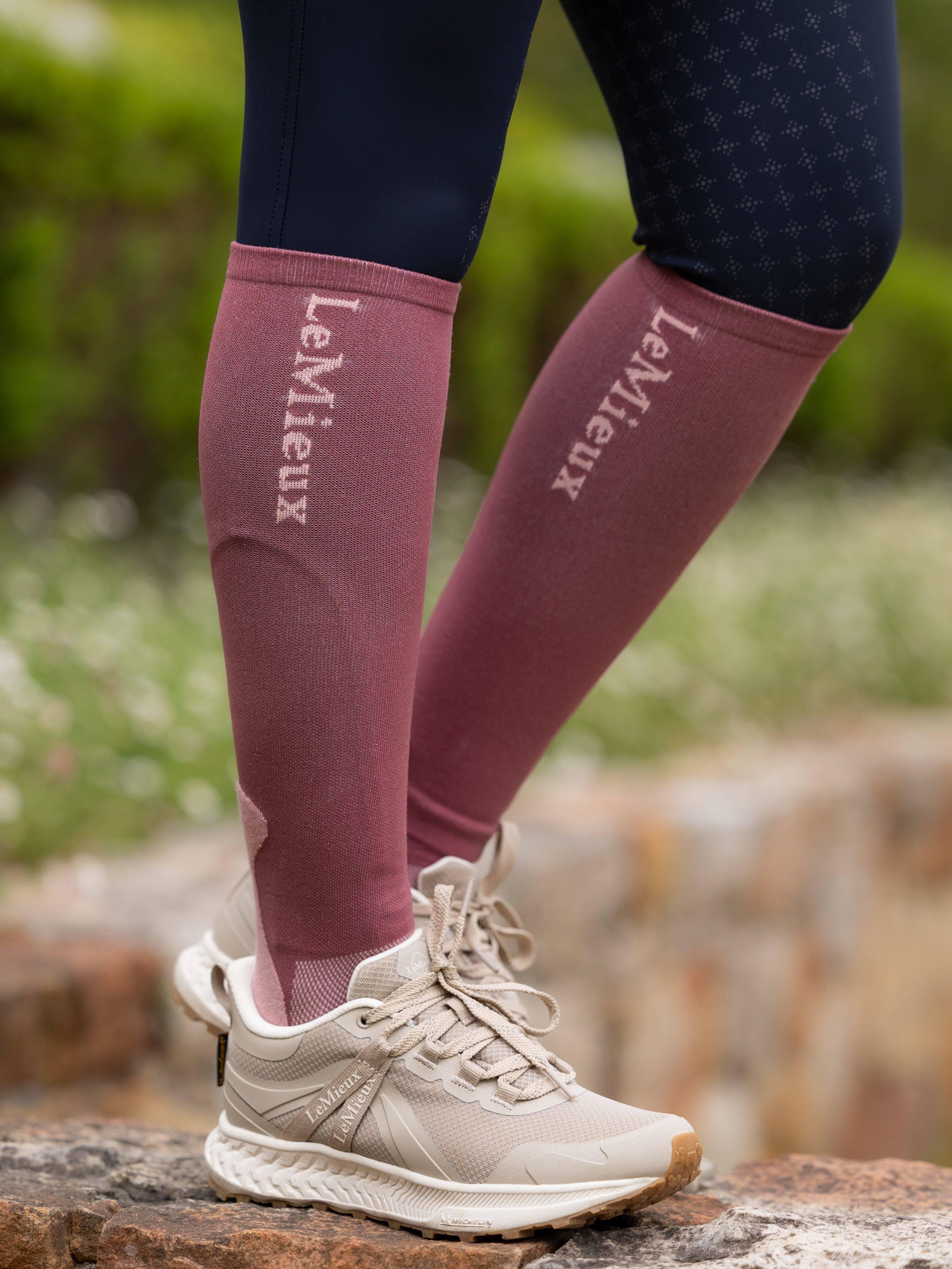 Chaussettes d'équitation Performance damson LeMieux | OHLALA