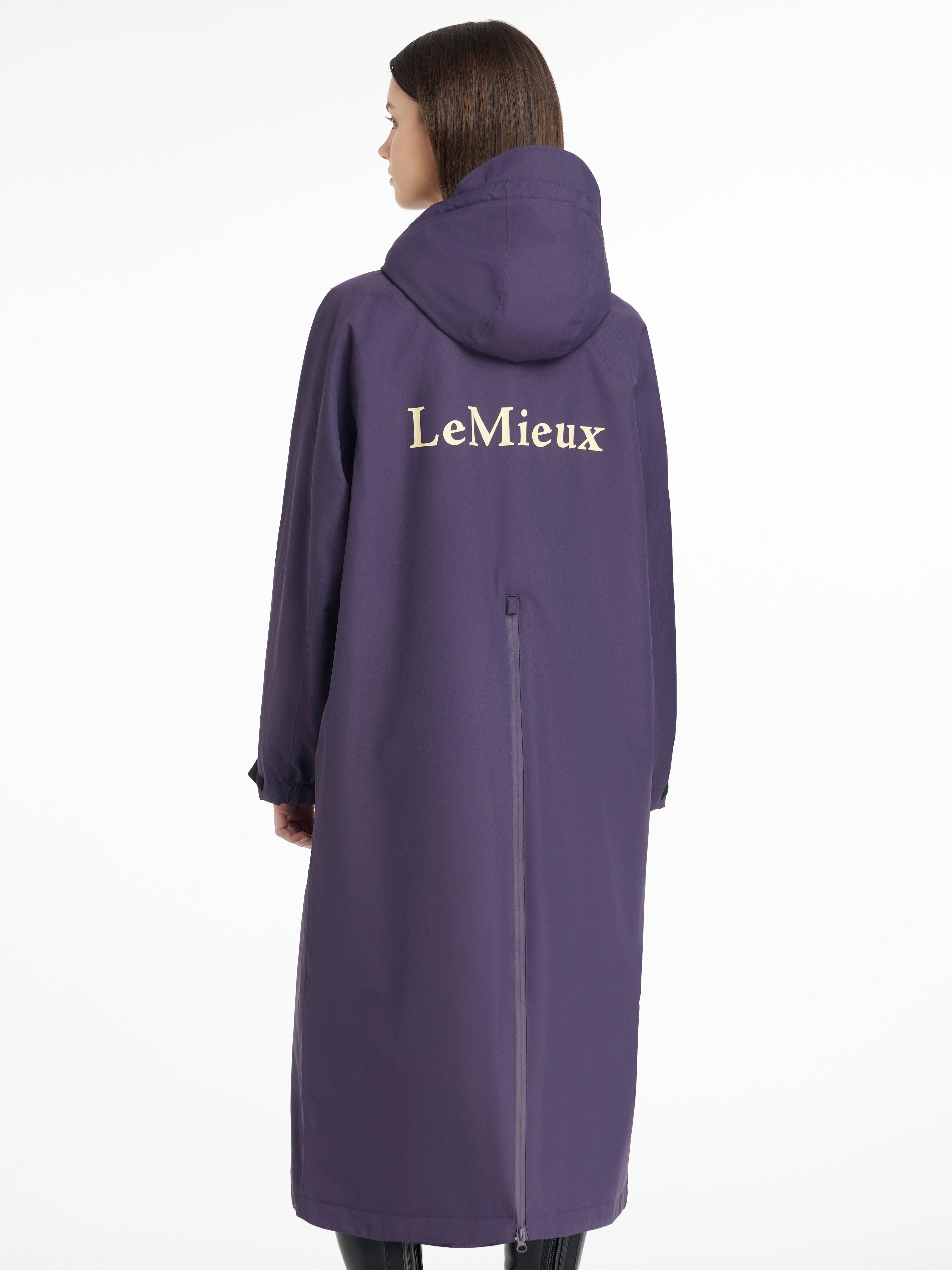 Robe D'extérieur LeMieux Hydroshield - Imperméable Avec Doublure Polaire - Bleu Marine - Pleine Longueur
