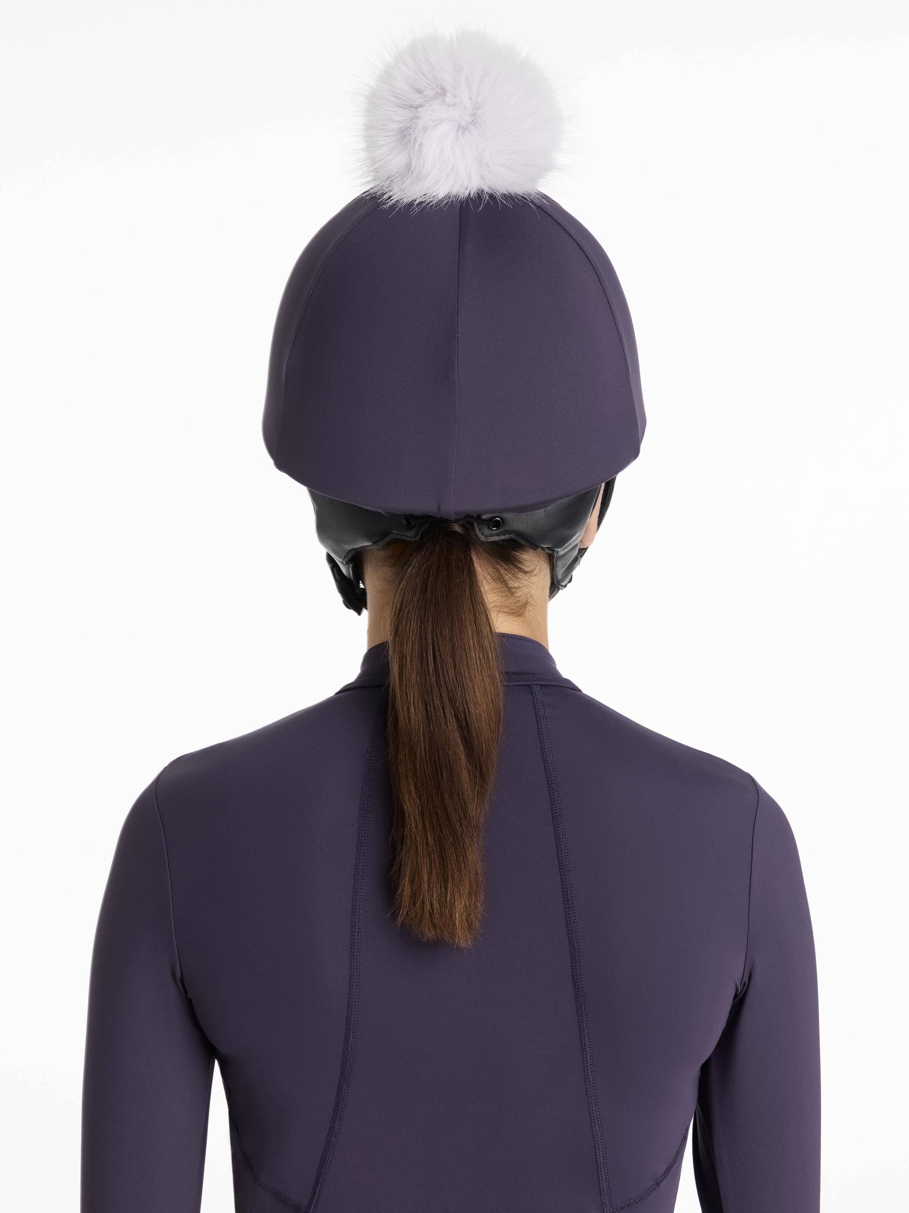 Chapeau En Soie LeMieux Avec Pompon Amovible – Extensible 4 Sens, Pour Cavalière