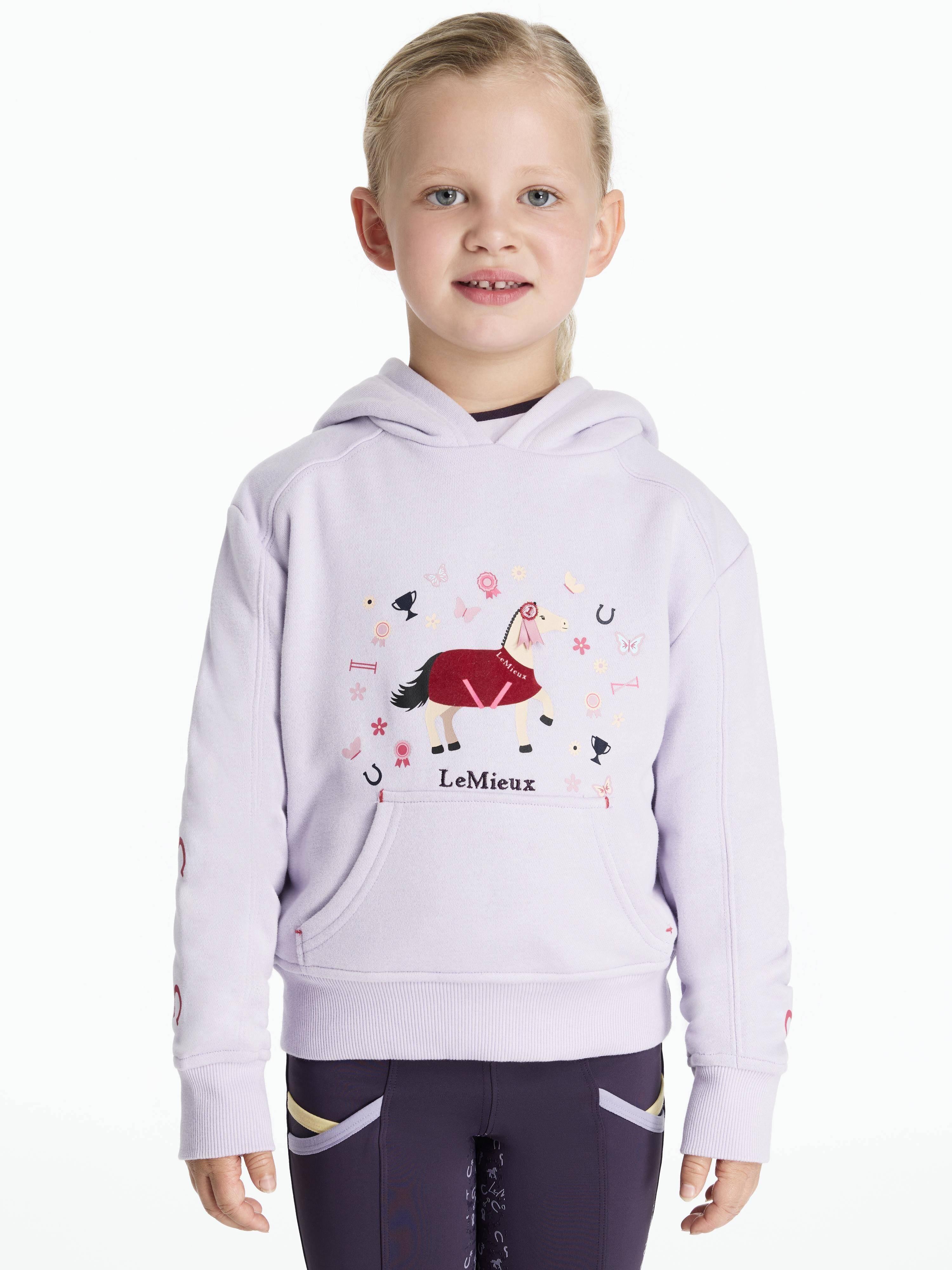 Sweat à Capuche Enfant Mini LeMieux – Âge 3-4 Ans – Couleur Sienne – Neuf Avec étiquette