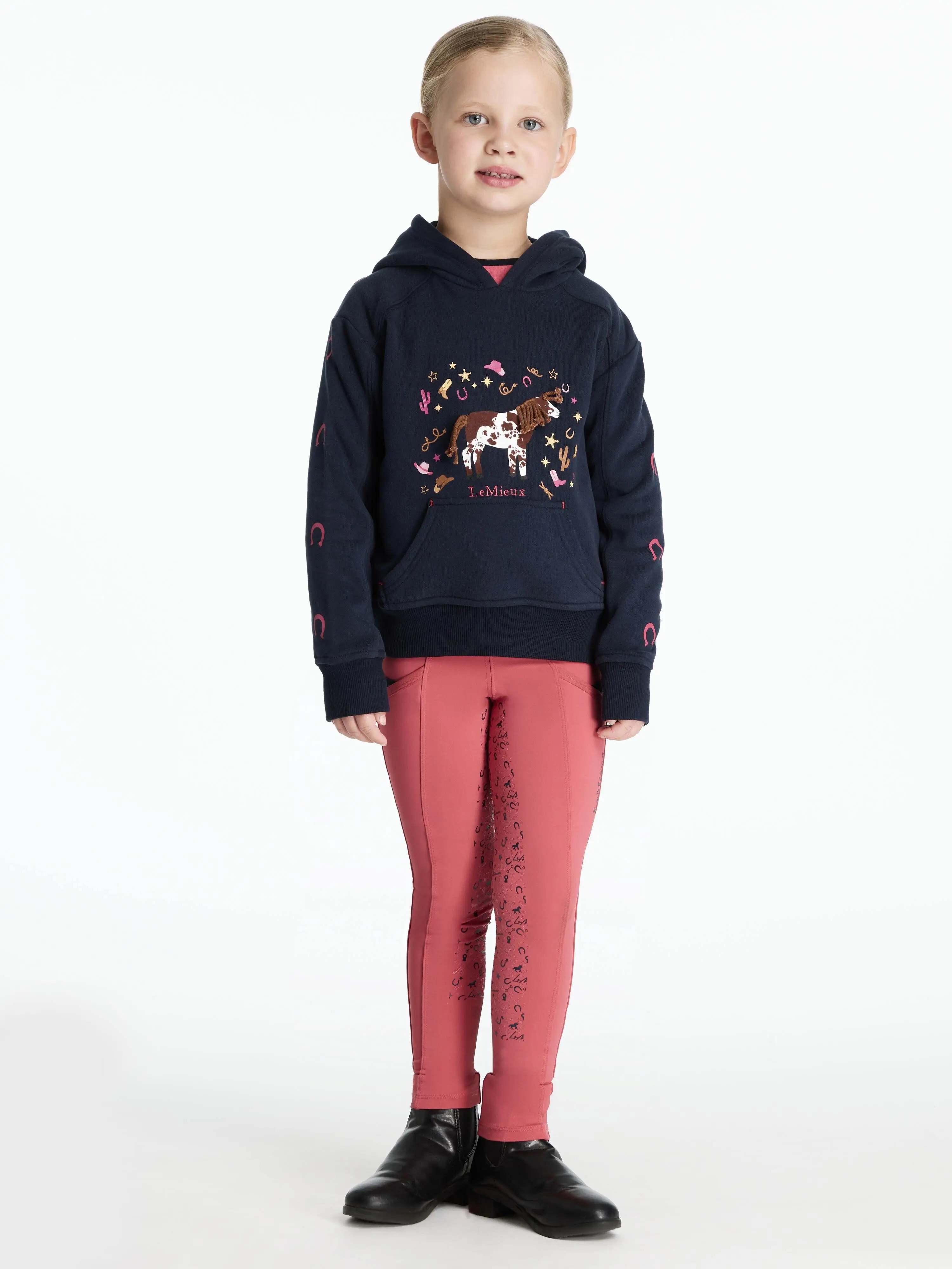 Sweat à Capuche Lemieux Mini Romy - Bleu Marine Taille 9-10 Ans, Neuf Avec Étiquette
