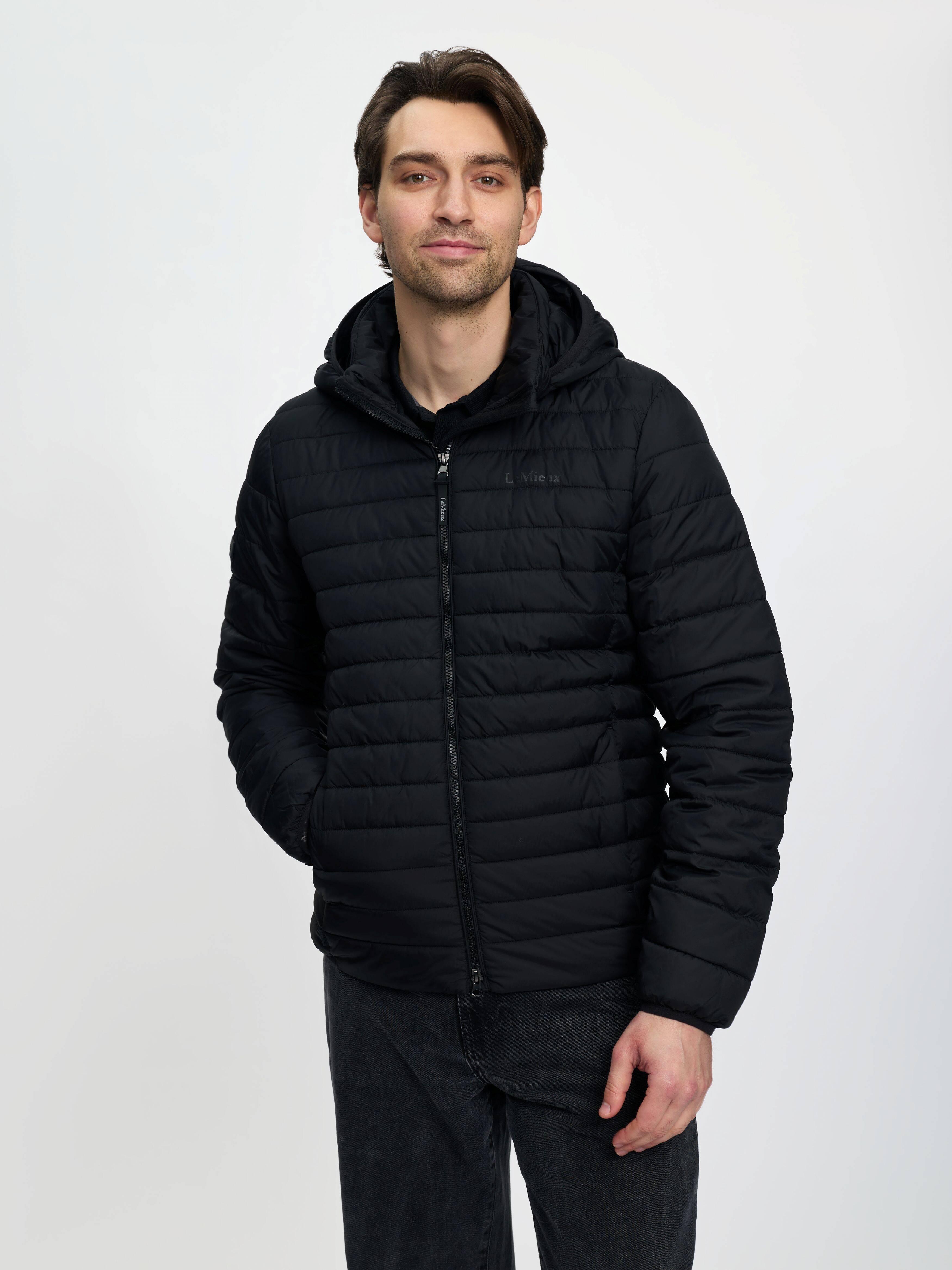 Mens Hooded Puffer Jacket Black Clothing