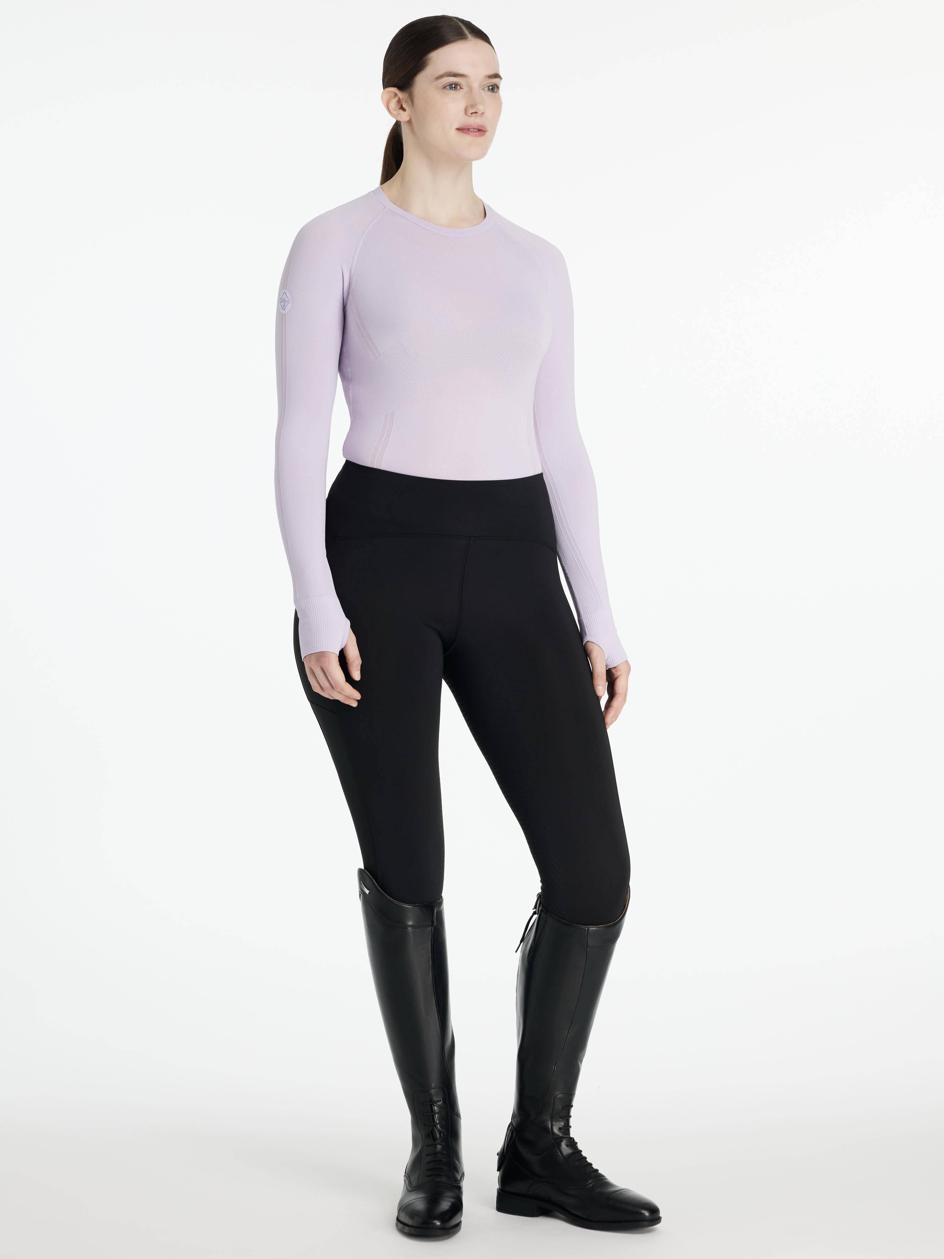 Haut Technique LeMieux Britney – Manches Longues, Sans Couture, évacuation