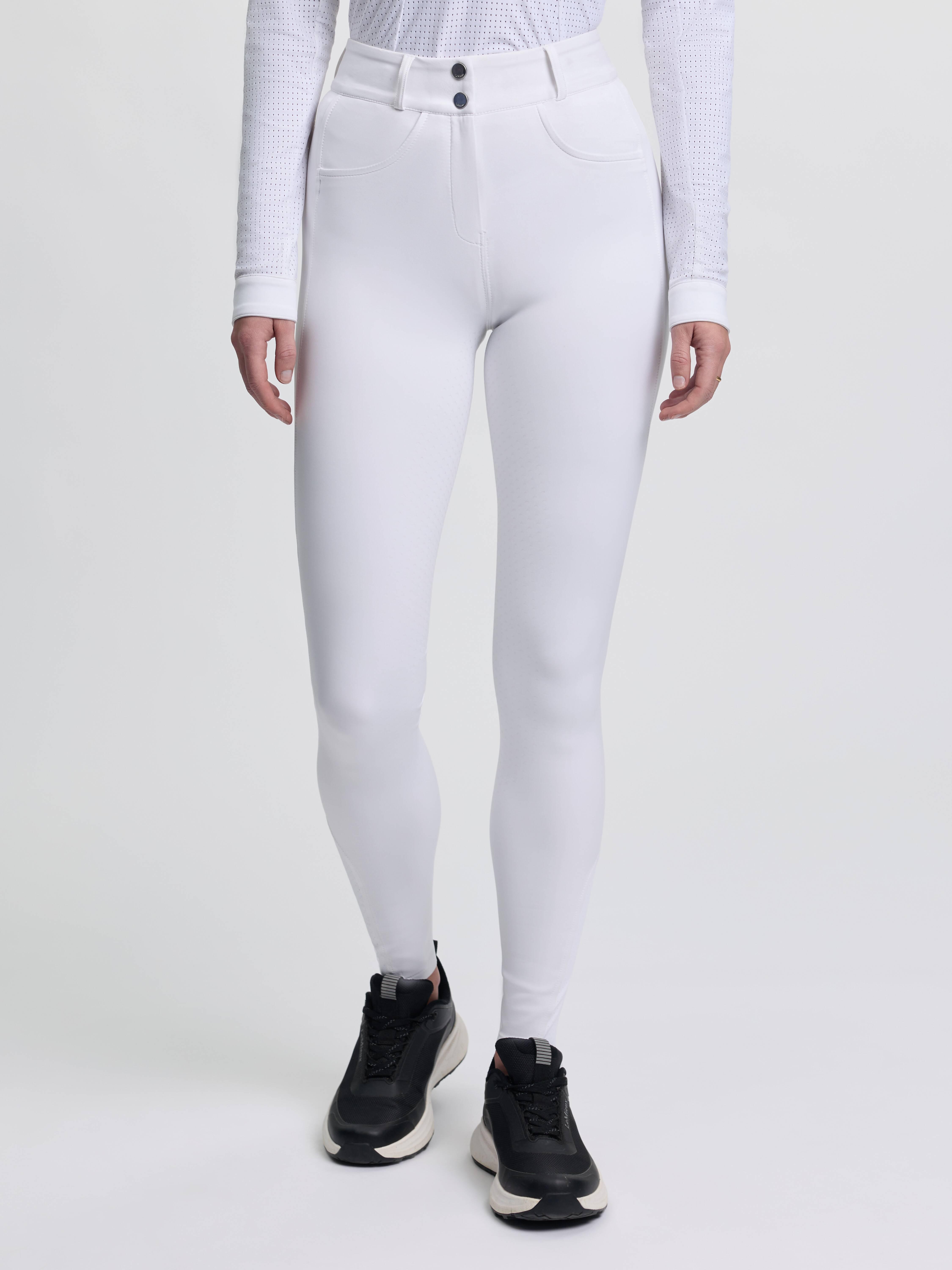 Pantaloni Jodhpur Saddlehugger Shires Da Donna | Bianco, Taglia 34 | Tessuto Elasticizzato Con Sedile Anatomico - 3