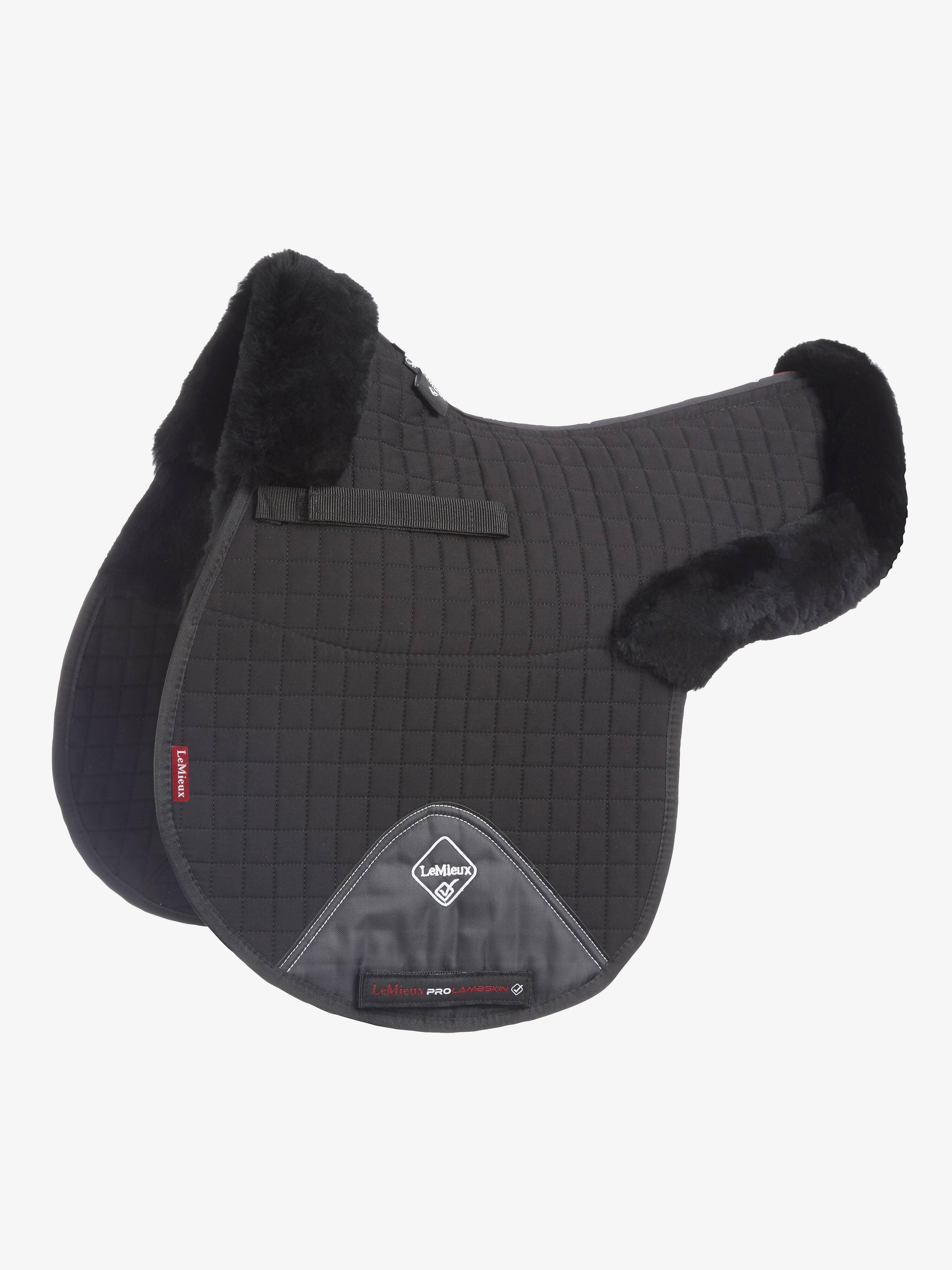 Numnah LeMieux Demi-doublée Laine Mérinos Taille M Cob - Noir