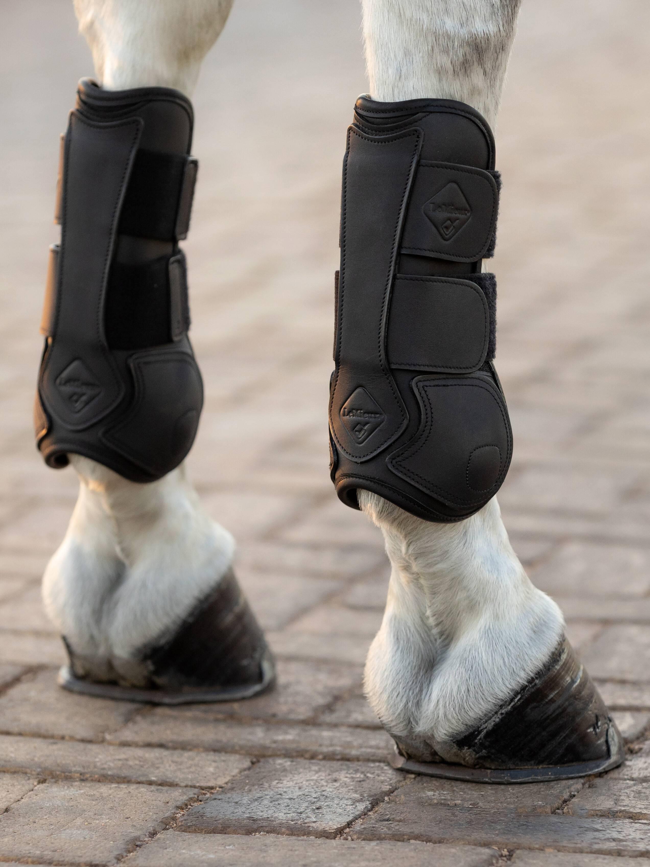 Bottes De Tendon Le Mieux Capella – Noires, 3 Bretelles, Neuves, équitation